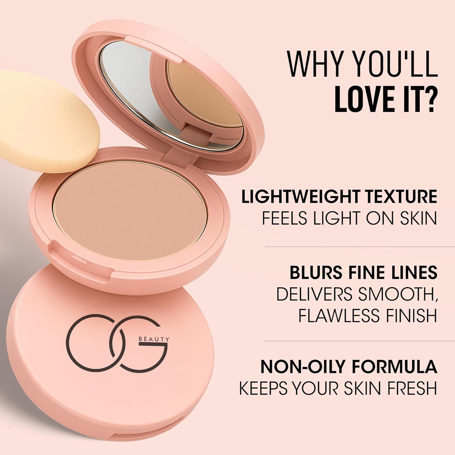 OG Beauty Frappe Flawless Touch Compact Powder (9 GM / 1 Pc)