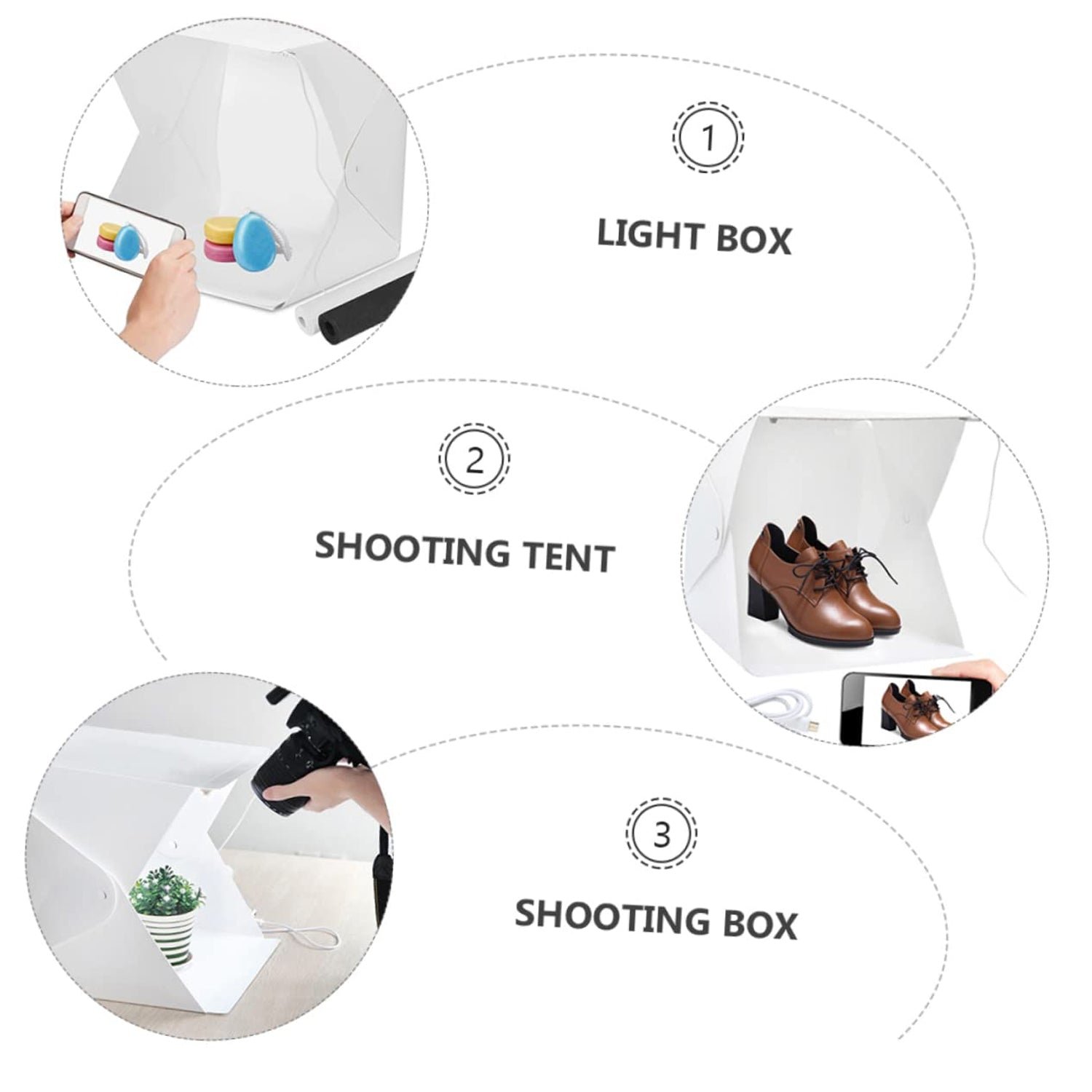 Portable LED Photography Light Tent