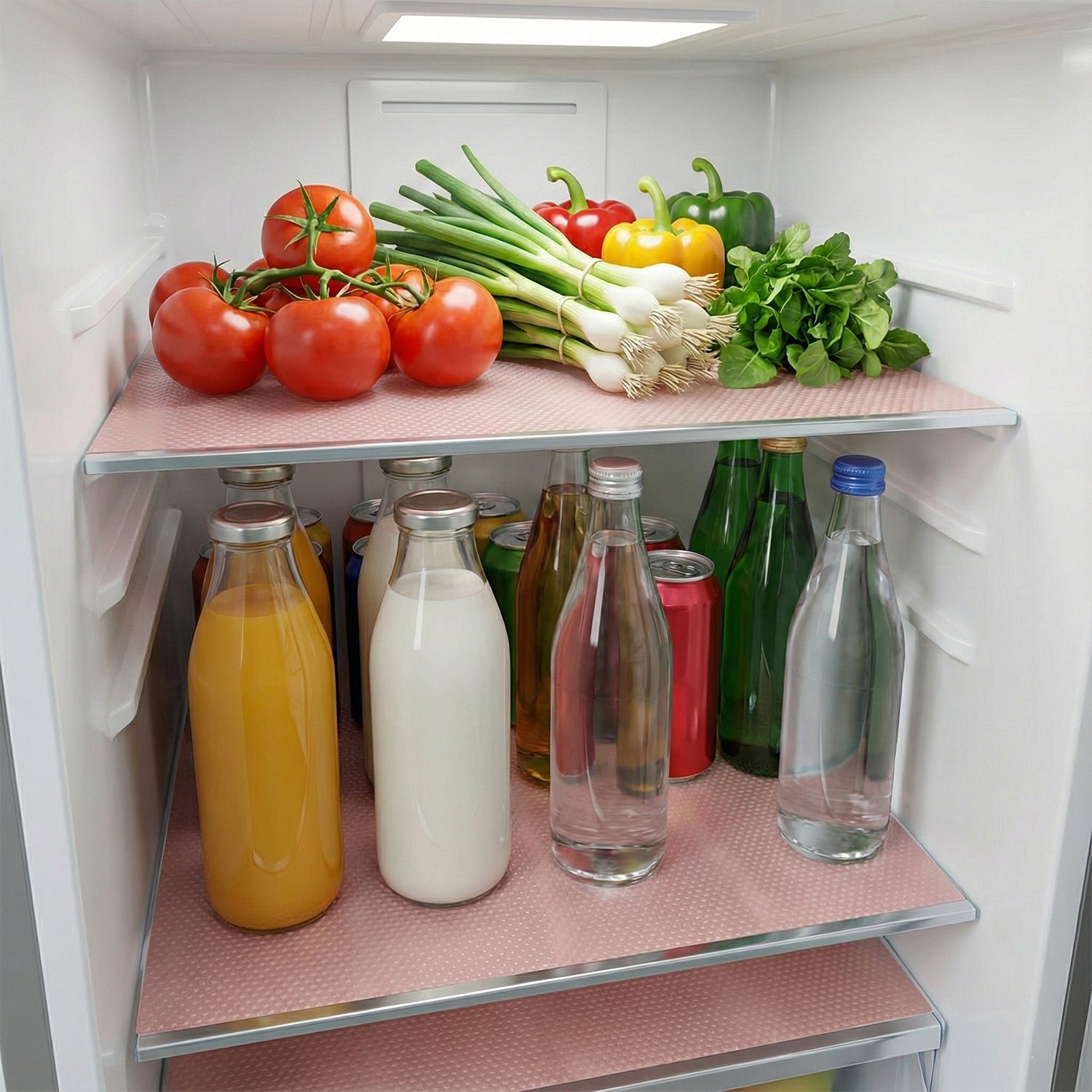 Transparent Plastic Fridge Mat 45 x 29 cm (4 Pc)