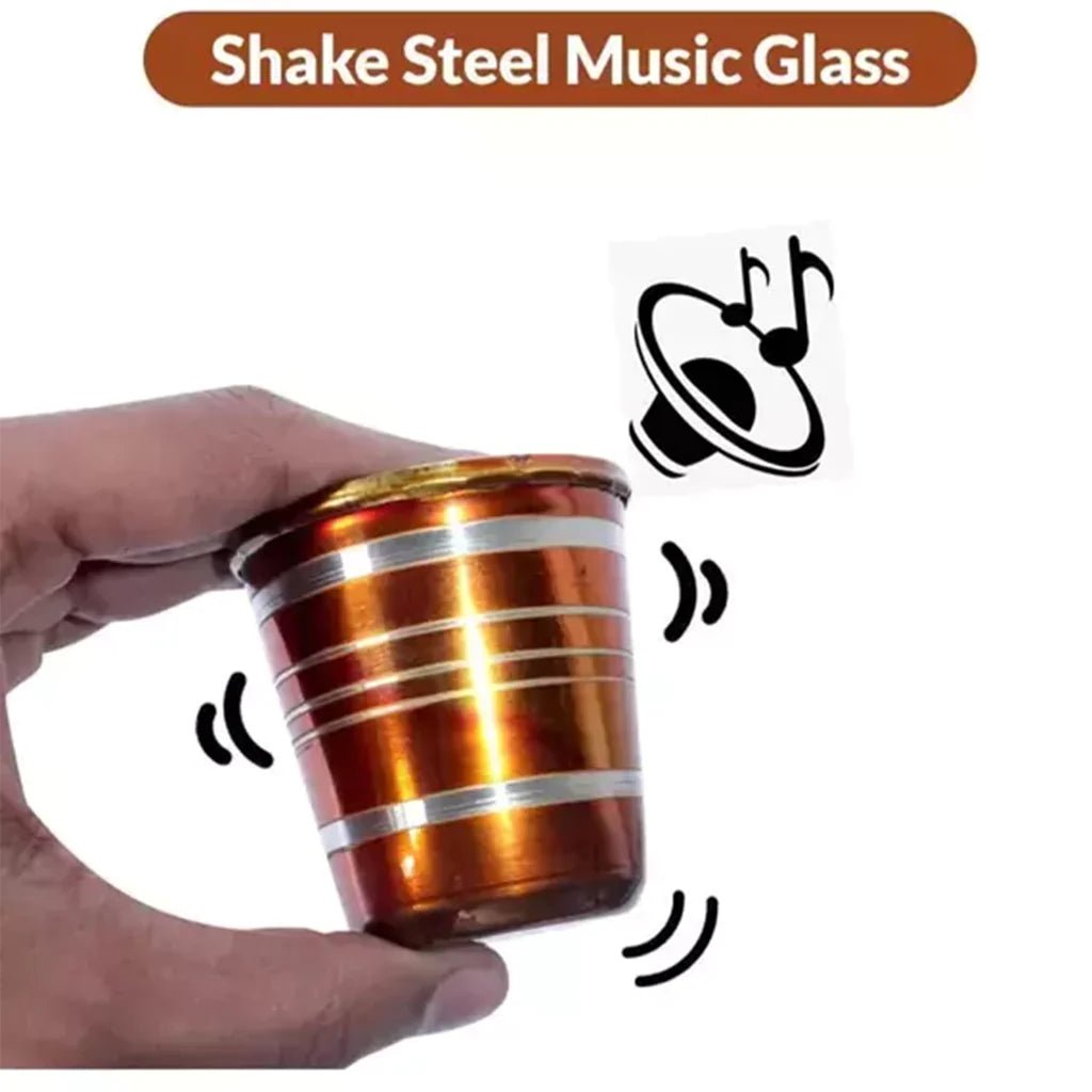 Stainless Steel Glass with Bell Sound for Kids Boys Girls  Juice Musical Toy Glass