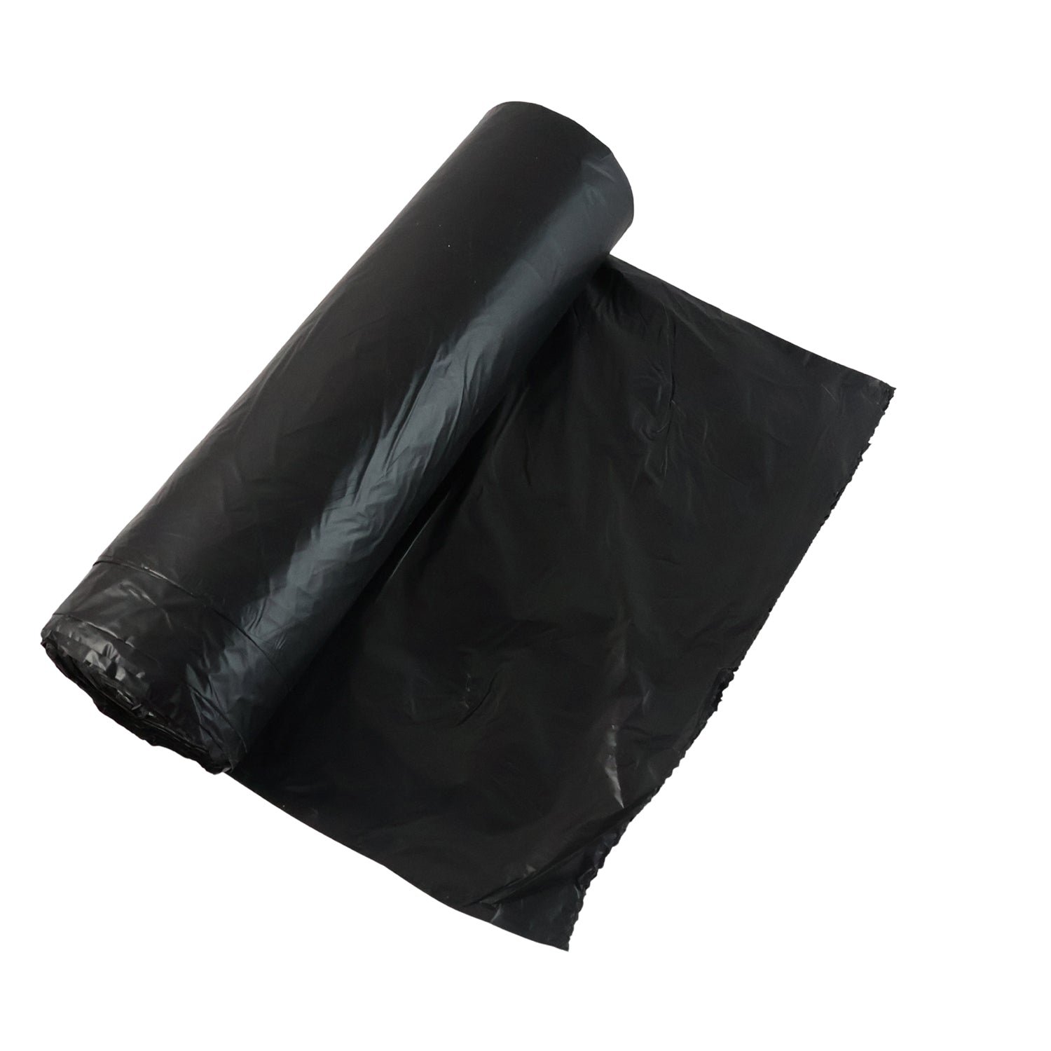 Heavy-Duty Black Garbage Bag Roll for Home & Commercial Waste Disposal (1 Roll)