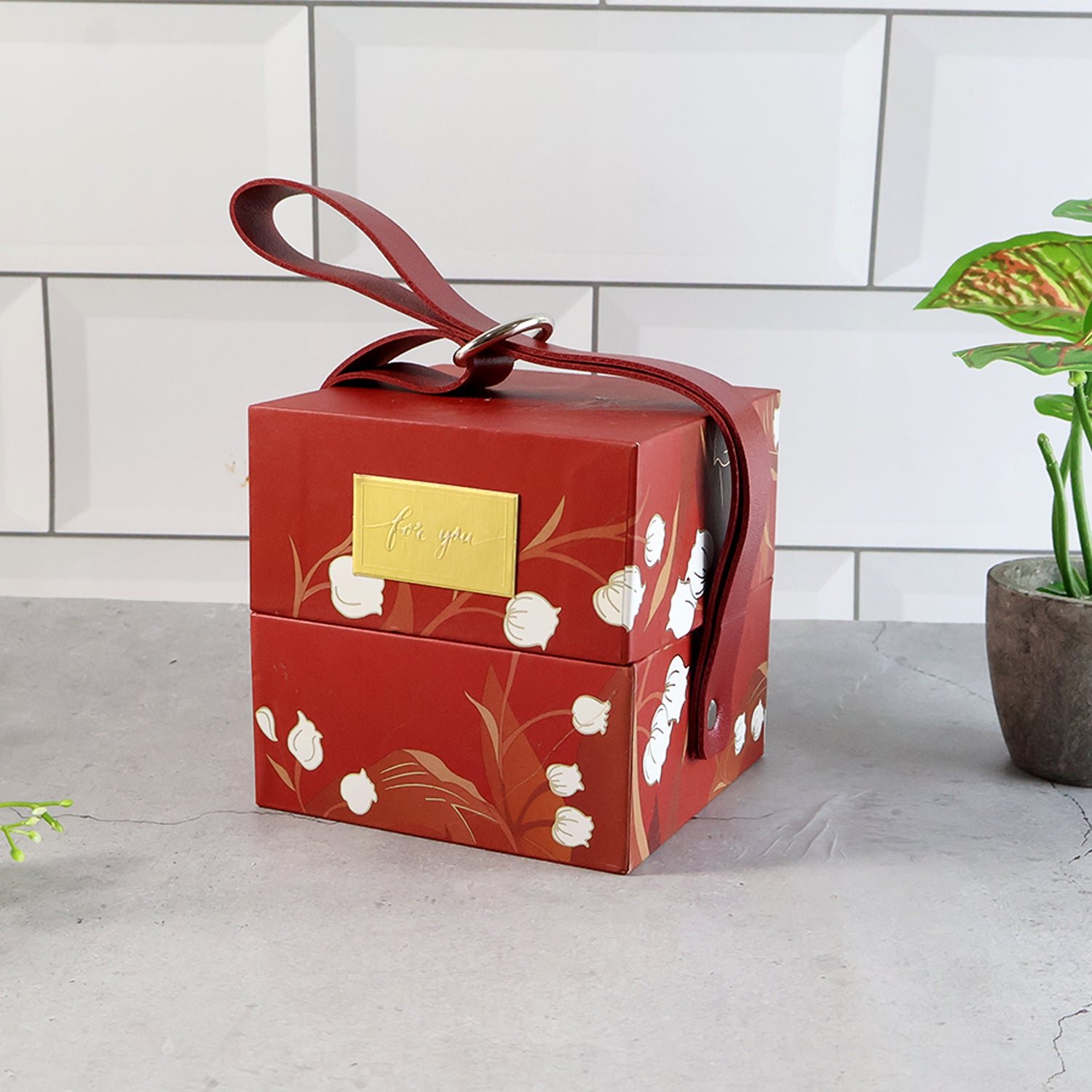 Luxury Gift Packaging Box with Leather Strap