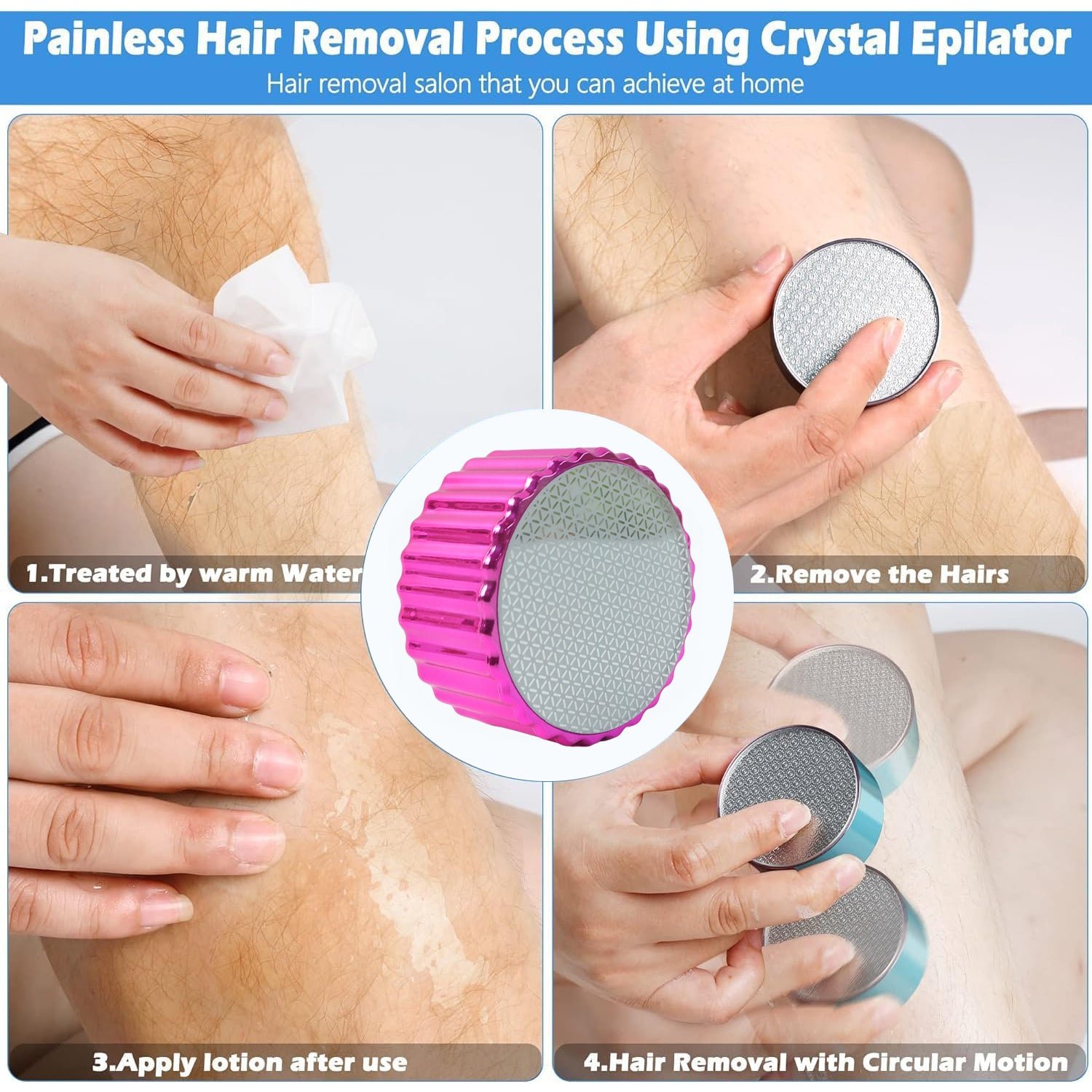 Nano Hair Remover for Arms, Legs, Back One Sided Skin Hair Remover (1 Pc)