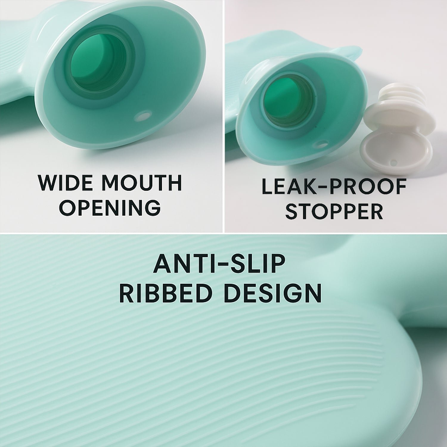 Premium Quality Rubber Hot Water Bag (19 x 13 Cm / 1 Pc)