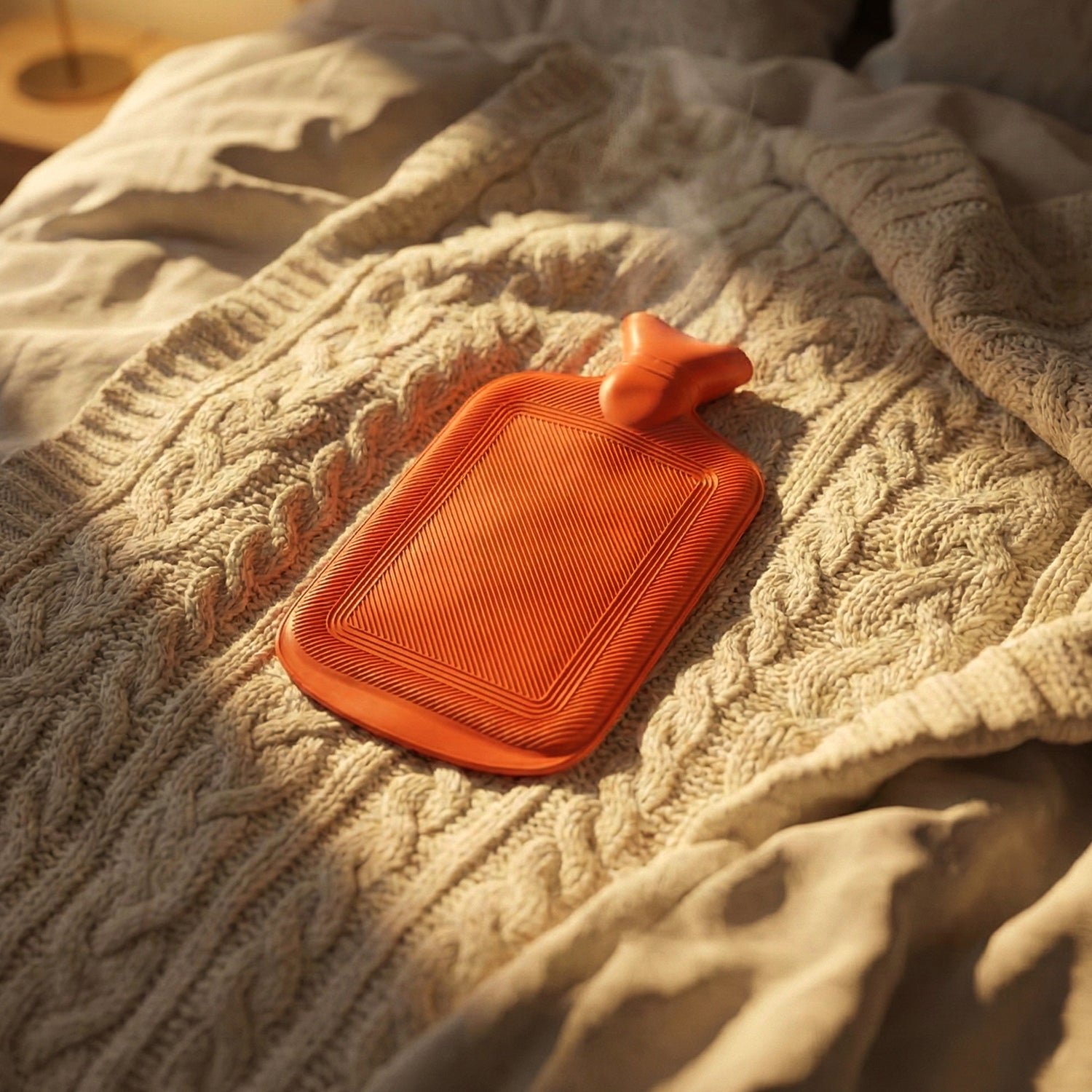 Premium Rubber Hot Water Bag for Pain Relief (31x18 Cm)