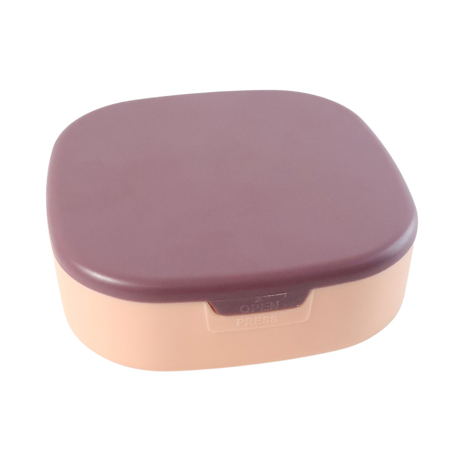 Plastic Jewelry Storage Box with Built-in Mirror & Multi-Section (1 Pc)