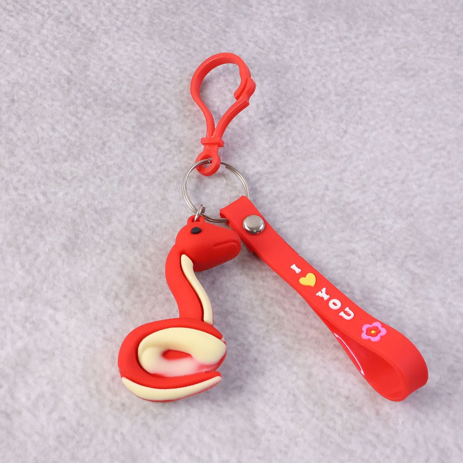 Cute Cartoon Snake Keychain (1 Pc)