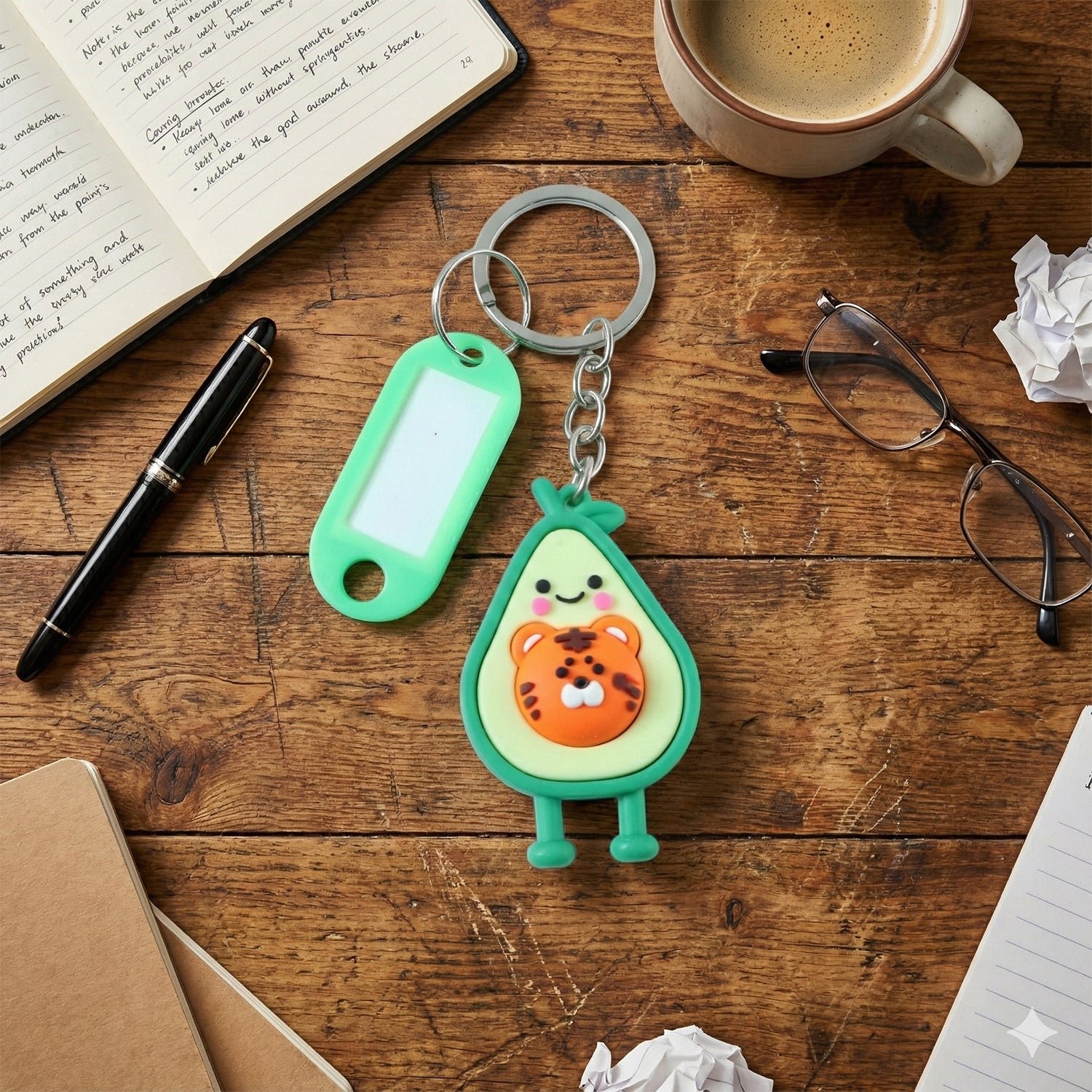 Cute Cartoon Character Decorative Keychain (1 Pc)