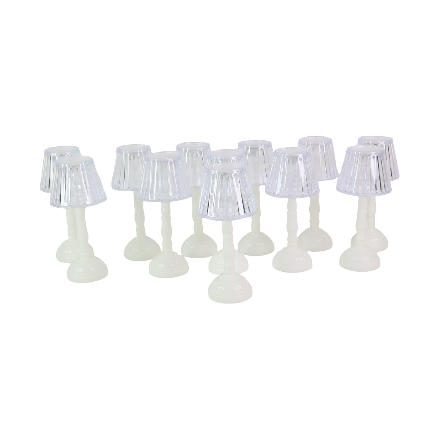 LED Crystal Table Lamps (12 Pc)