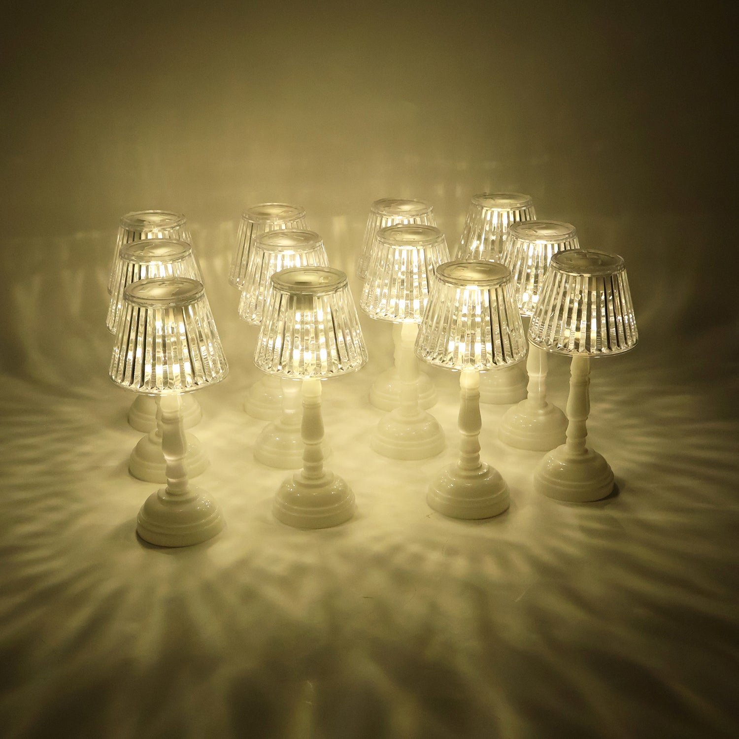 LED Crystal Table Lamps (12 Pc)