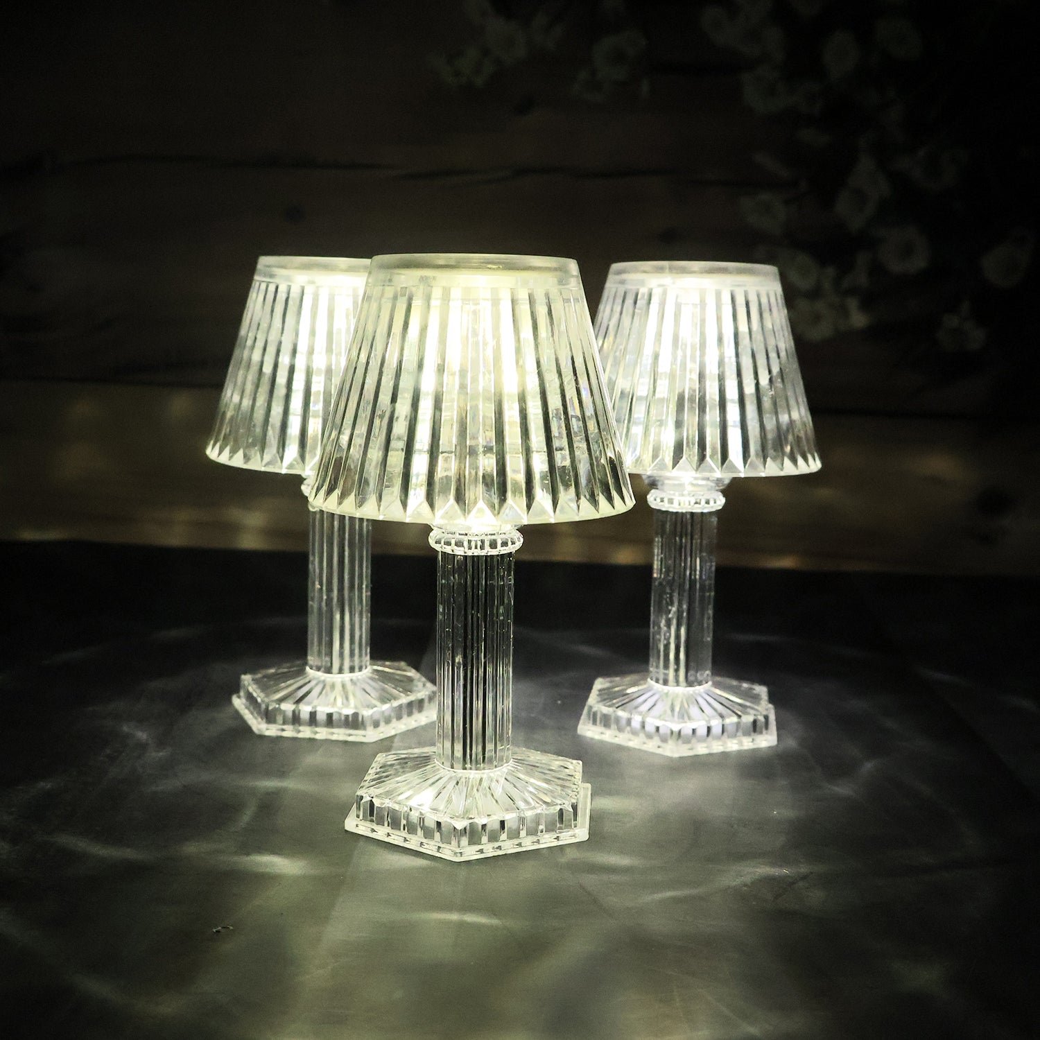 Decorative Crystal Style LED Table Lamps (12 Pc)