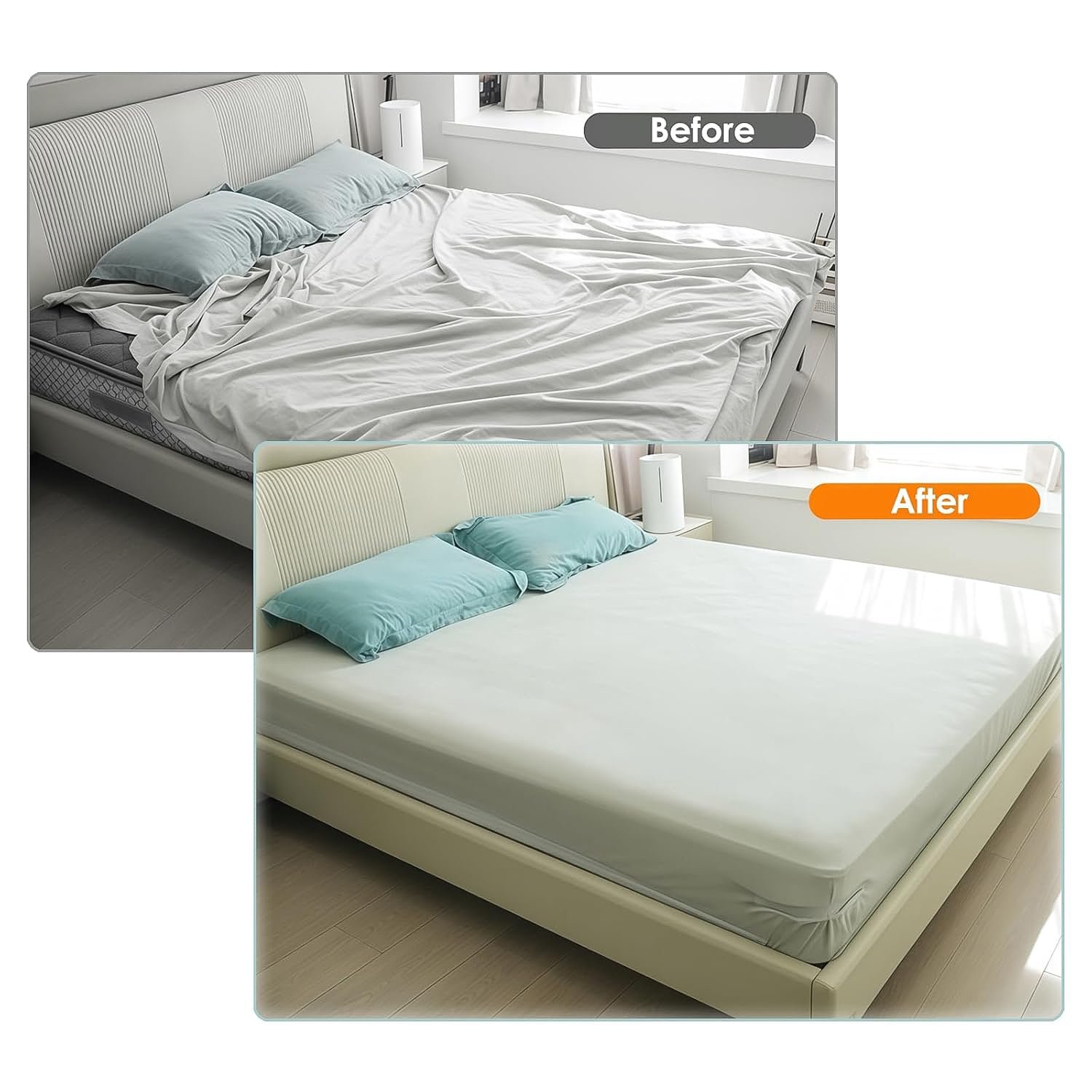 Plastic Bed Sheet Holders for Mattress (4 Pc Set)