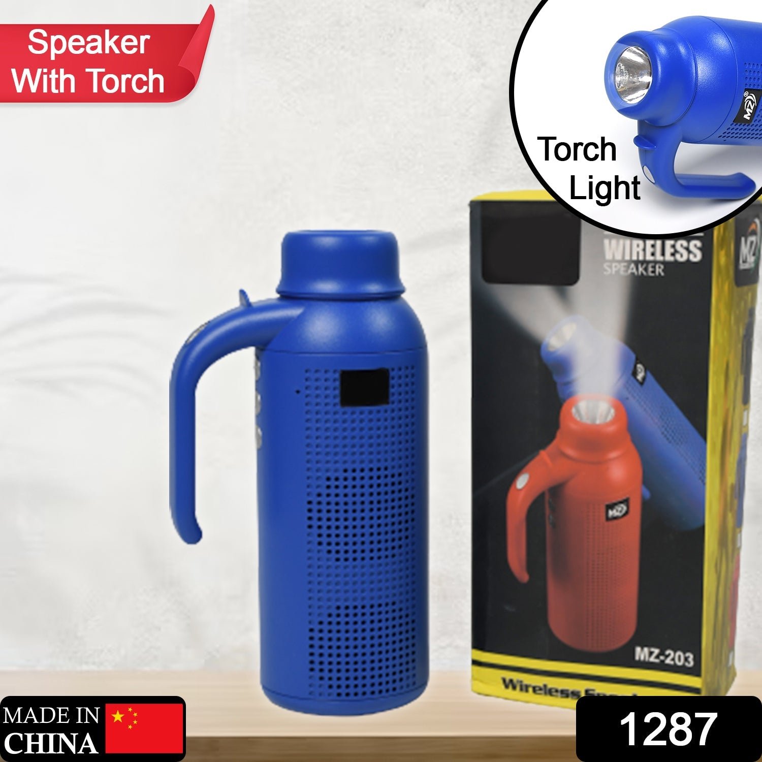 Smart Bluetooth Speaker with Torch & Night Flashlight