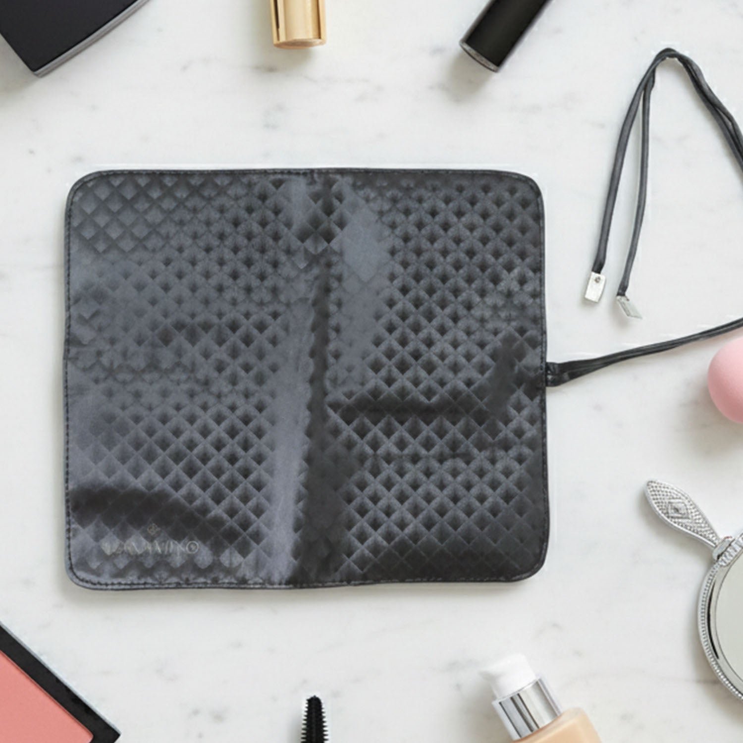 Premium Foldable Makeup Brush Organizer Bag (1 Pc)