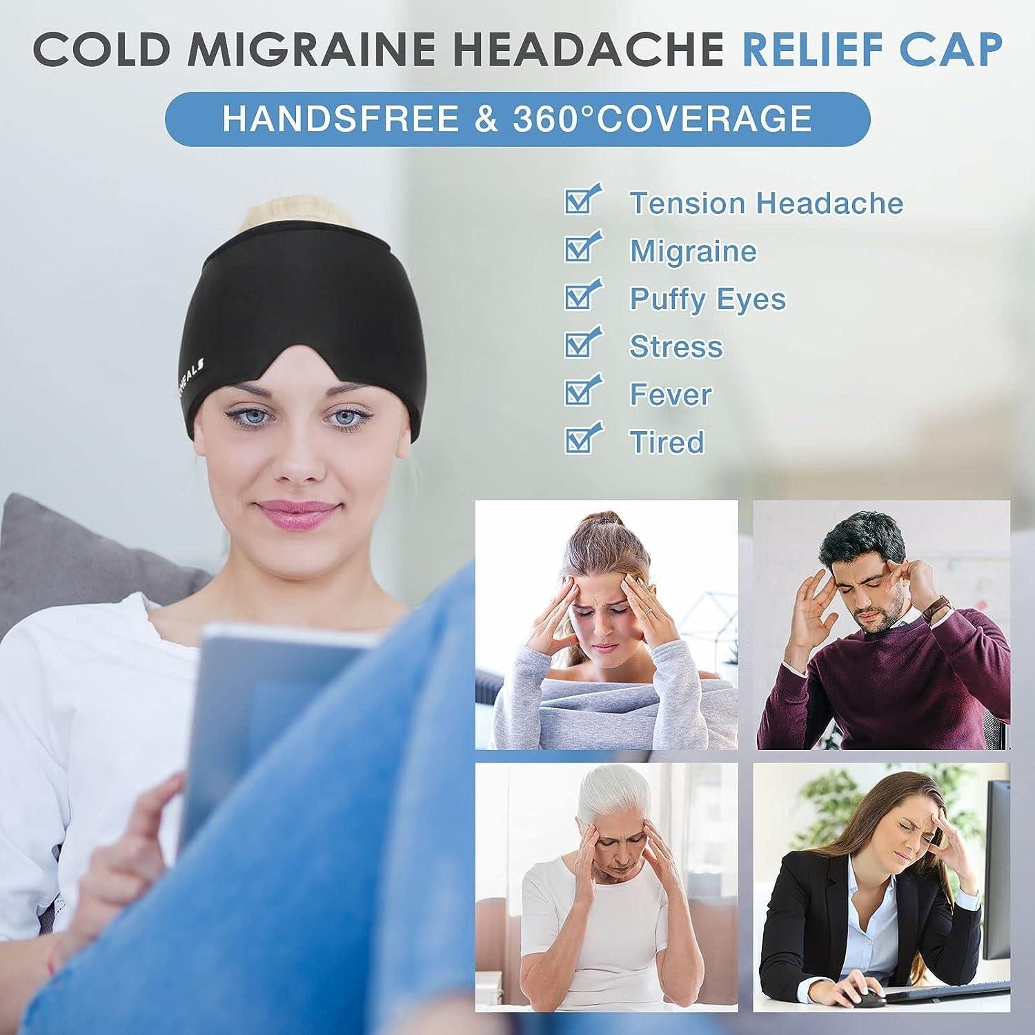 Hot & Cold Therapy Headache Relief Cap (1 Pc)