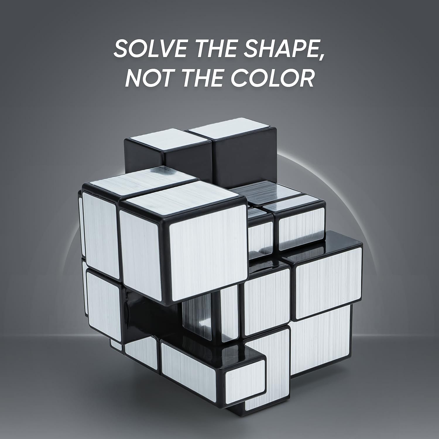 Mirror Cube – 3x3 Puzzle Cube with Reflective Silver Surfaces