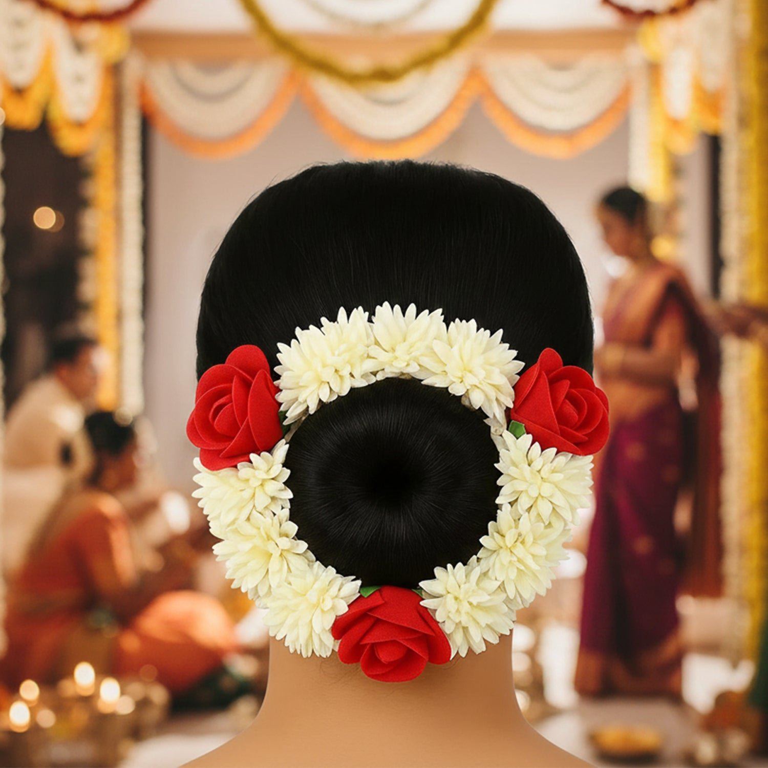 Traditional Artificial Flower Gajra (1 Pc)