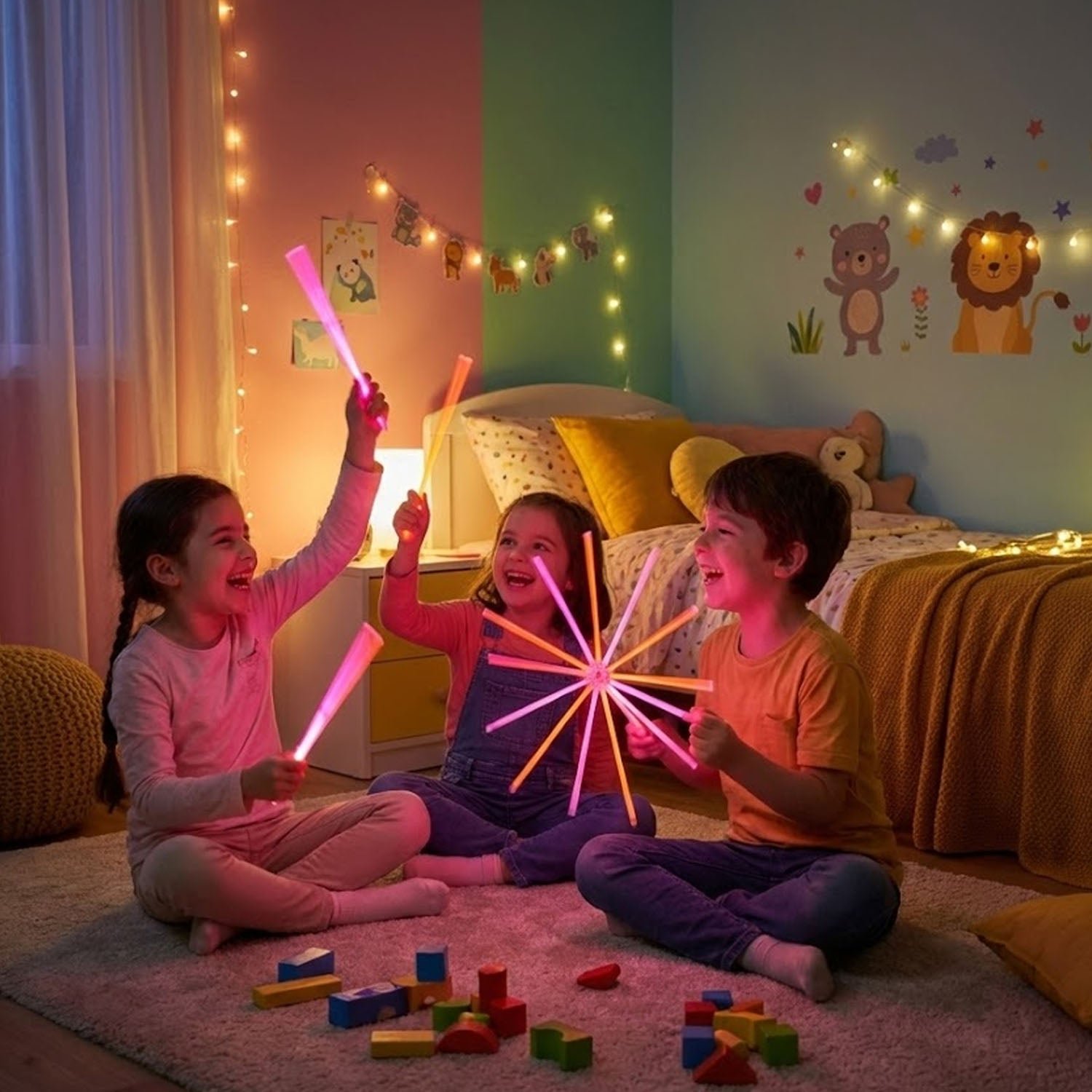 Dark Glow Chakdol Toy Set (1 Set / 13 Glow Sticks)