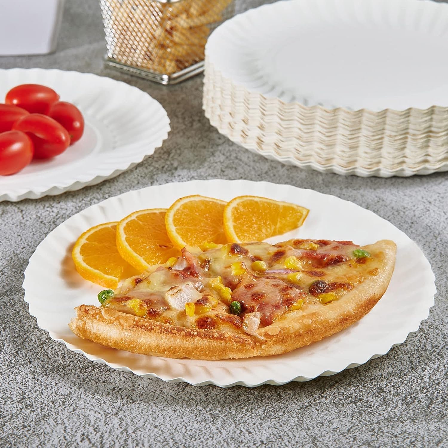 Freshee 9 Inch Round Compostable Paper Plate – 25 Pcs Pack