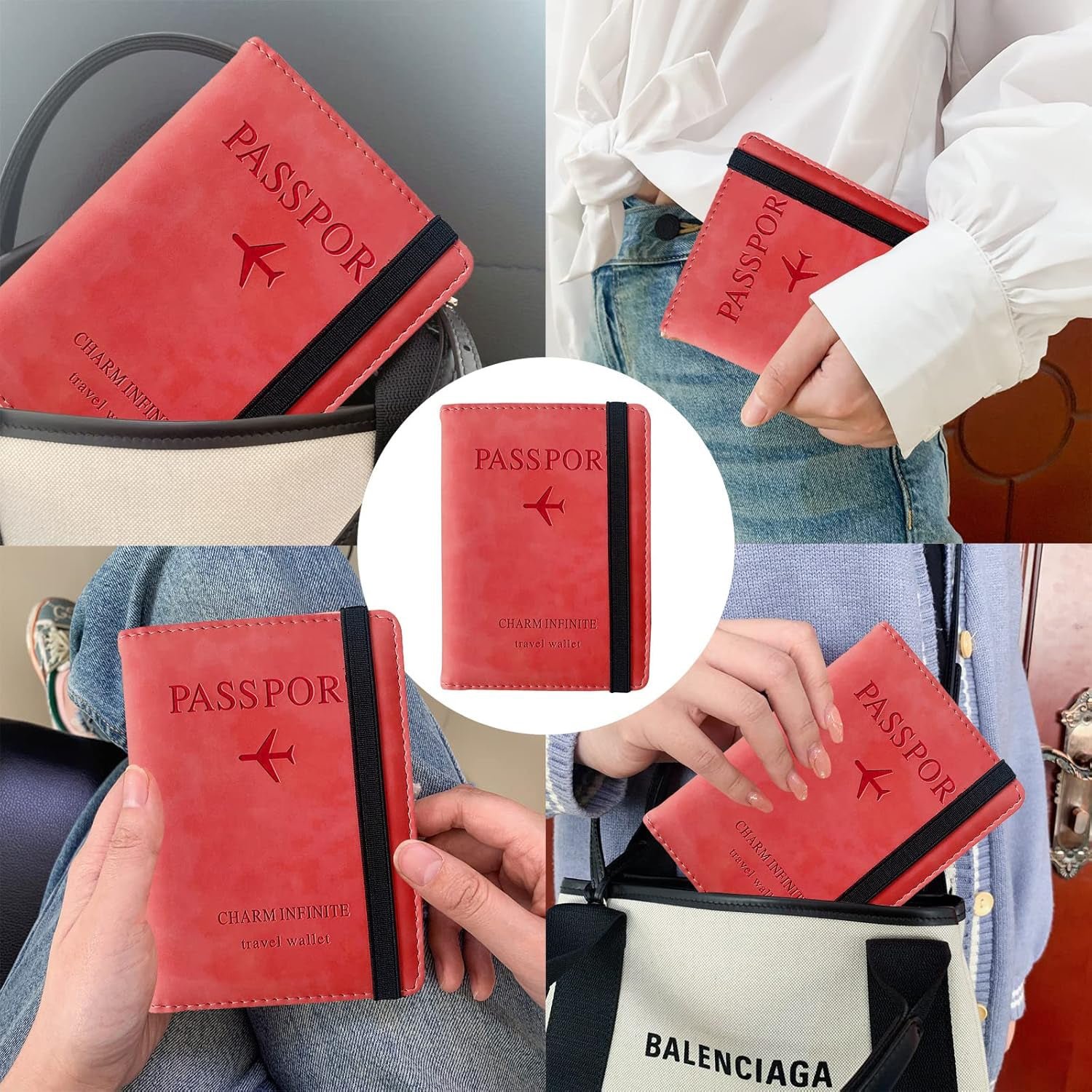 Premium Multifunction Travel Passport Holder & Wallet (15x11cm / 1 Pc)