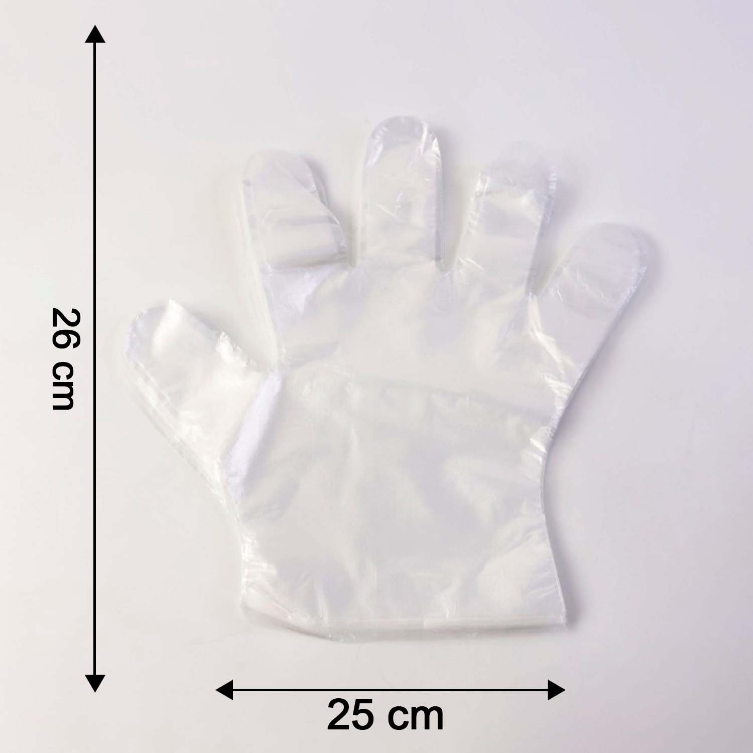 Disposable Clear Gloves, 50 Pc Pack