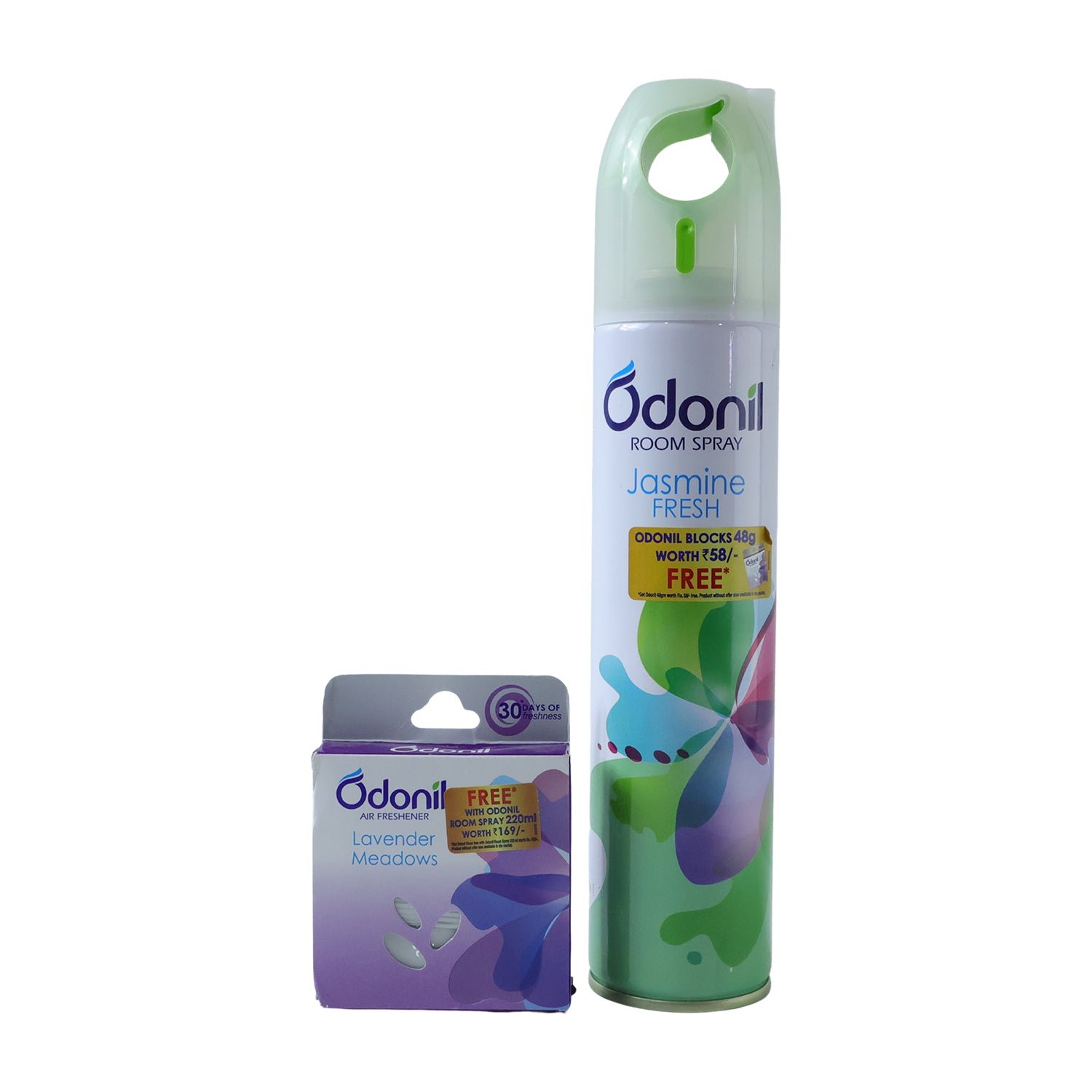 Odonil Room Spray and Air Freshener Blocks Combo Set (1 Set, Mix Fragrance 220 ML)