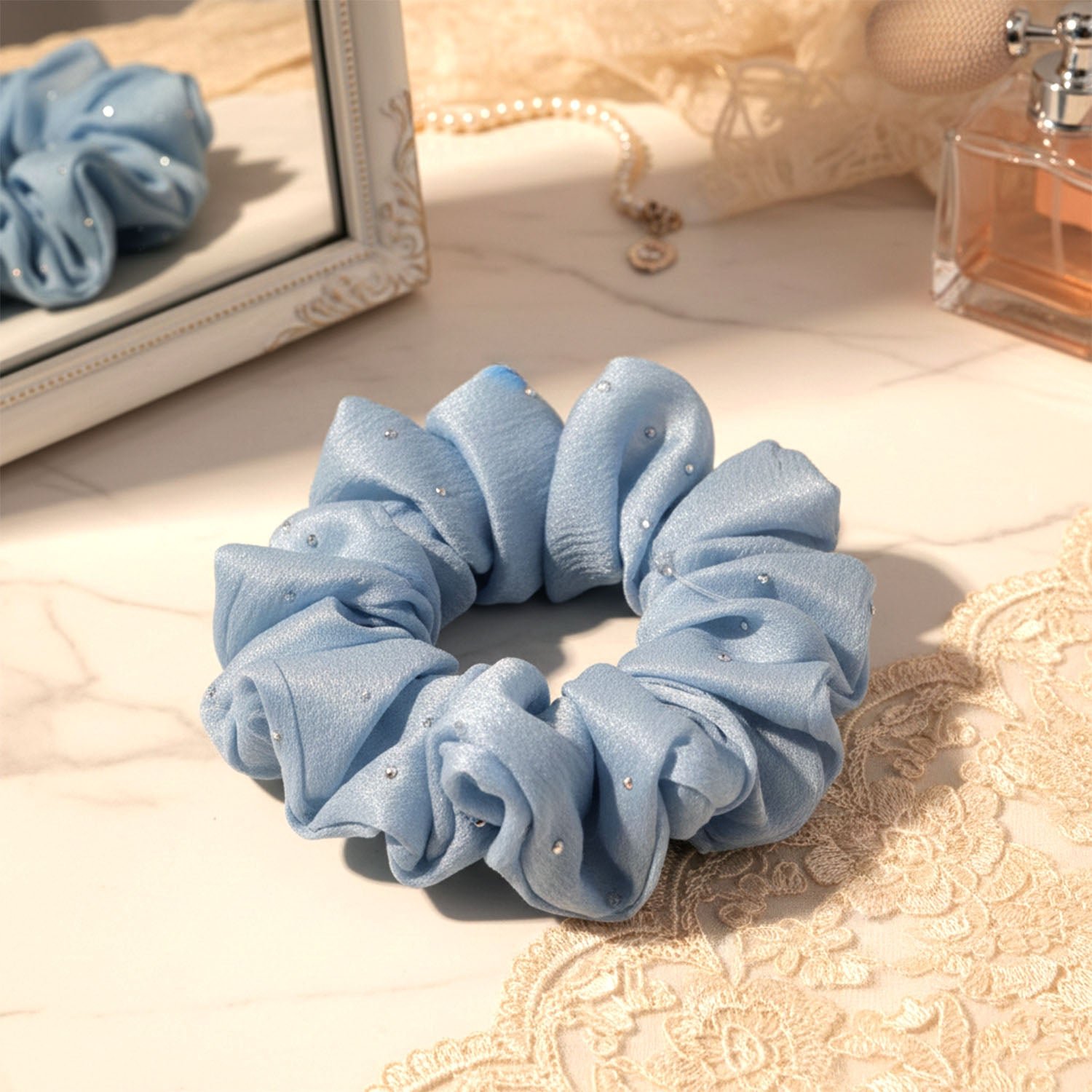 Elegant Soft Fabric Hair Scrunchie (1 Pc)