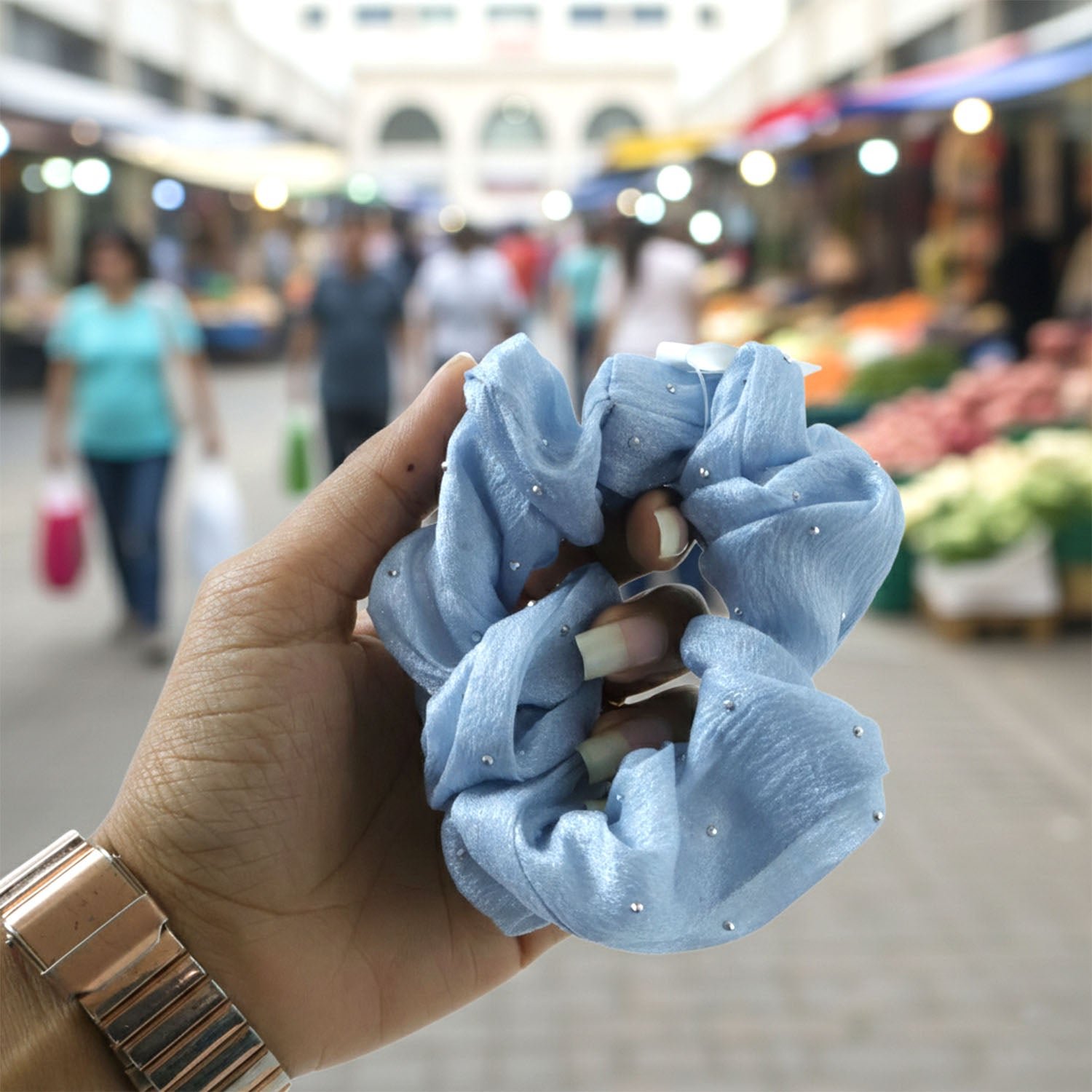 Elegant Soft Fabric Hair Scrunchie (1 Pc)