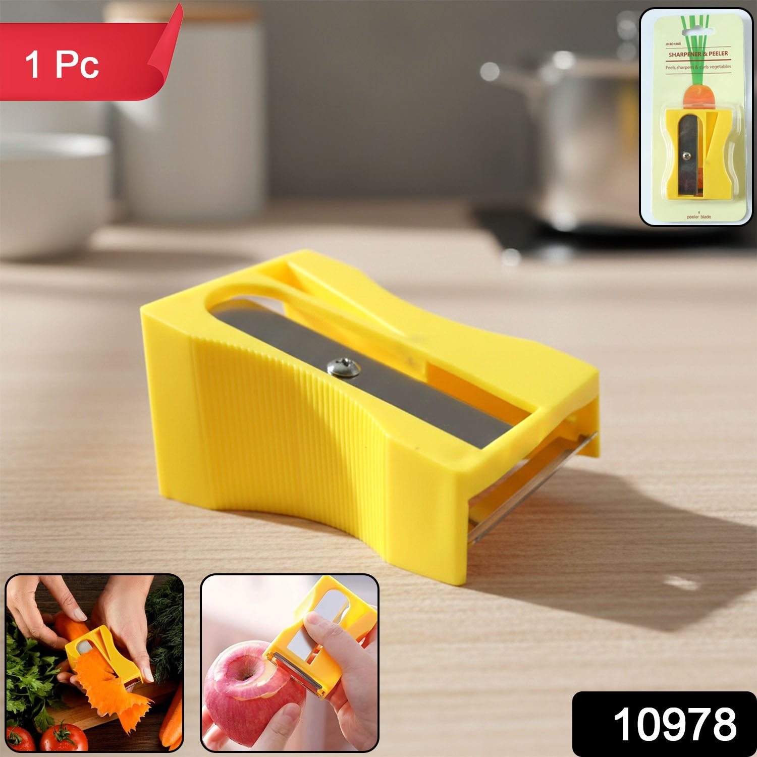 Multipurpose Vegetable Sharpener & Peeler Tool (1 Pc)