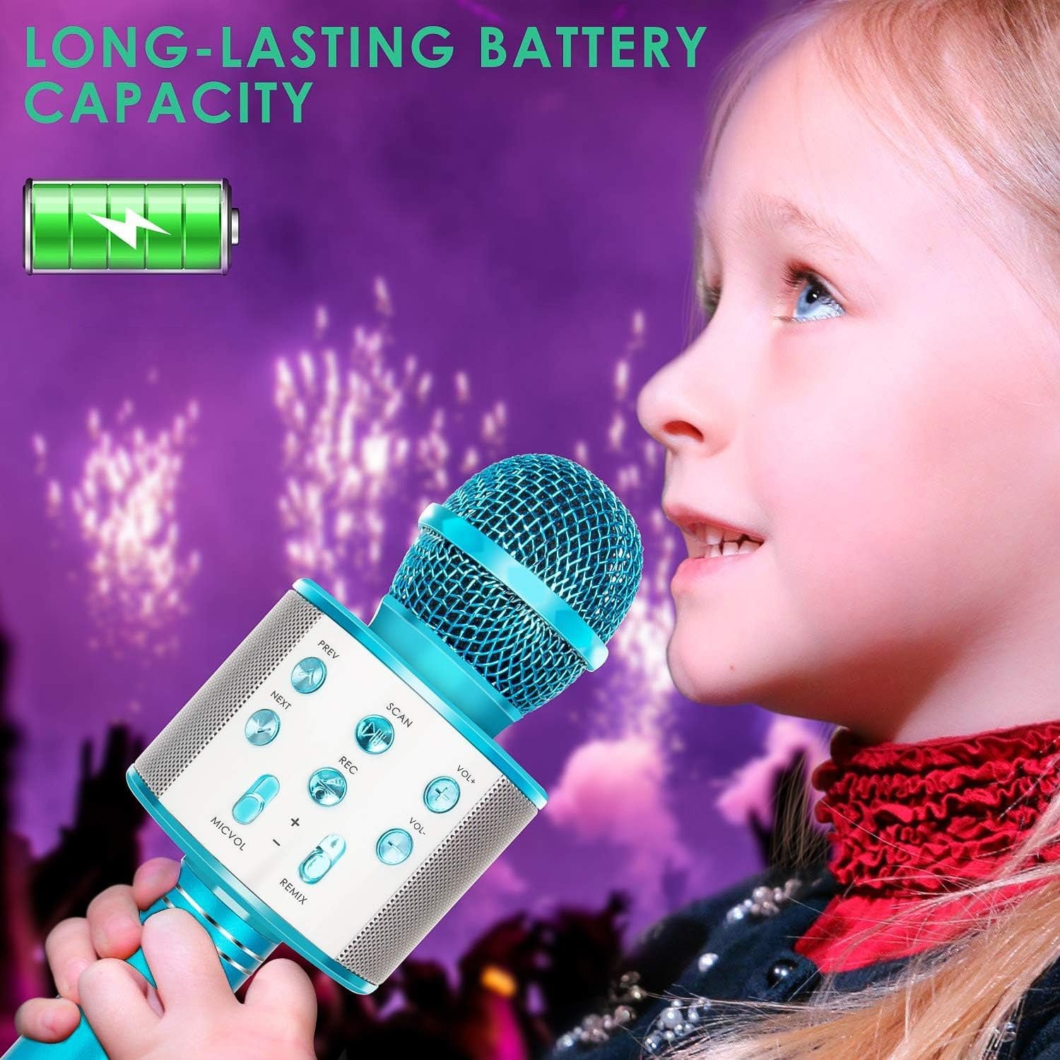 Wireless Bluetooth Recording Condenser Microphone Speaker  1 Pc