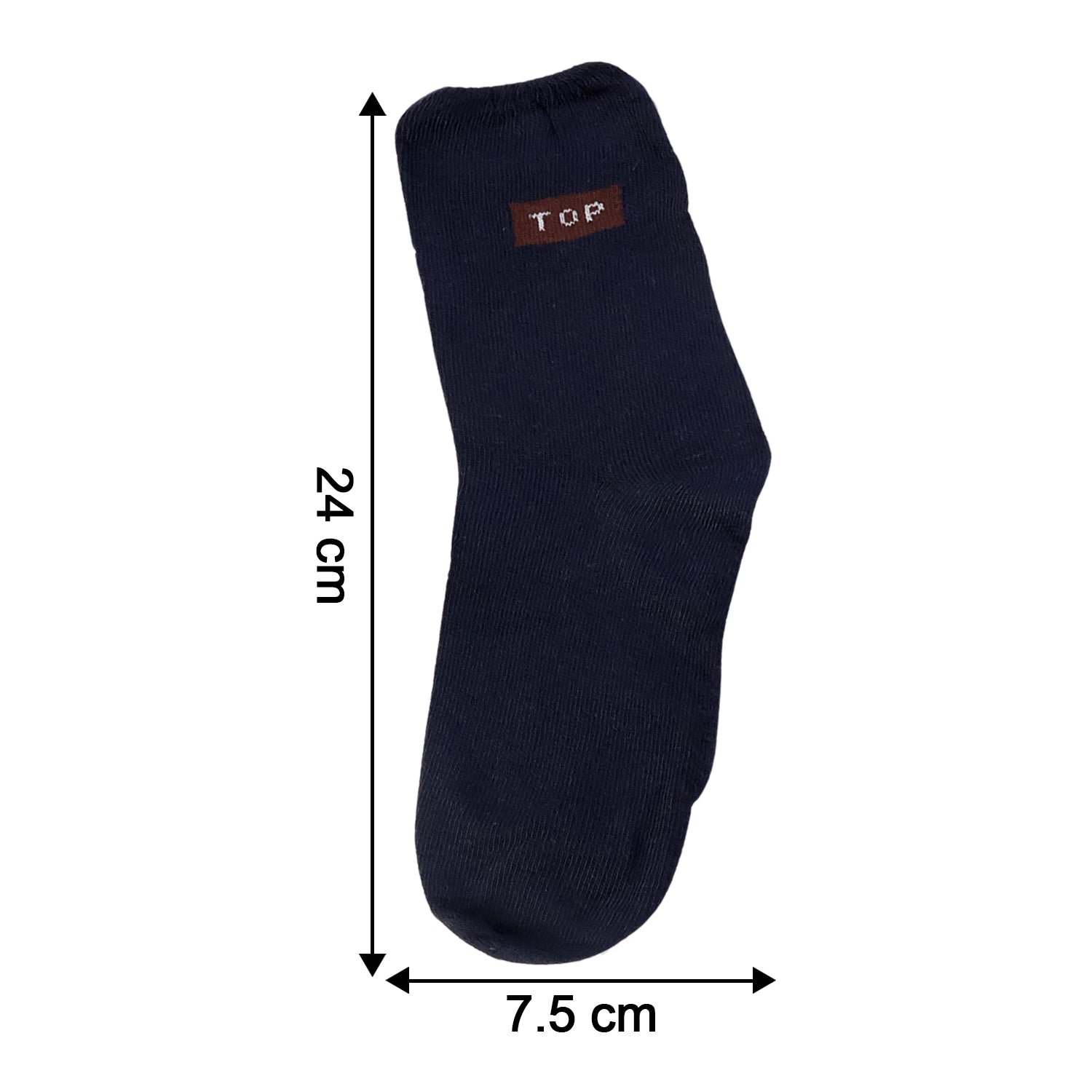 Navy Blue Casual Daily Wear Socks (1 Pair)