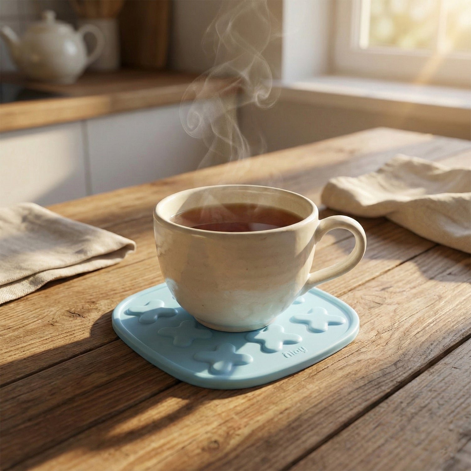 Heat Resistant Multipurpose Cup Coaster & Hot Pot Pad Set (2 Pc)