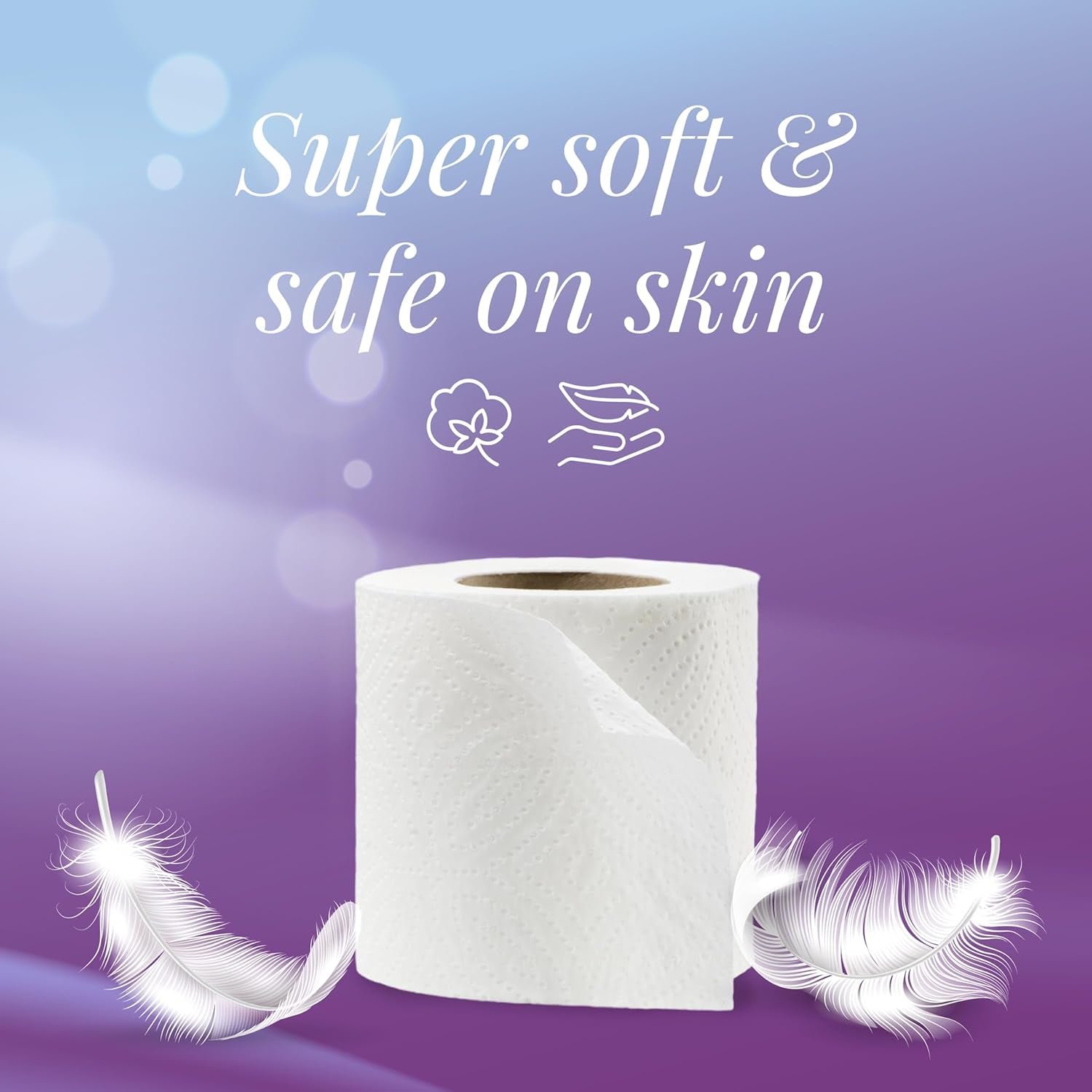 Toilet Tissue Rolls – Soft Embossed Bathroom Tissue, 220 Sheets × 10 Rolls