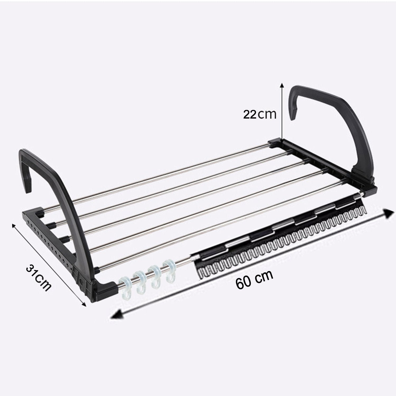 Adjustable Folding Clothes Drying Racks Hanger Shelf