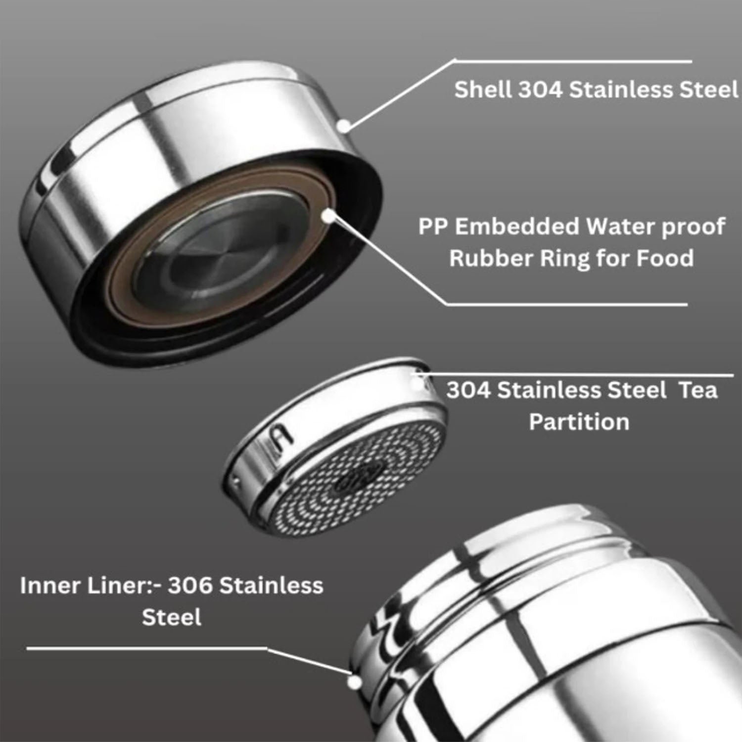 Stainless Steel Vacuum Insulated Flask Bottle with Leakproof Lid (1 Pc, 800 ML)