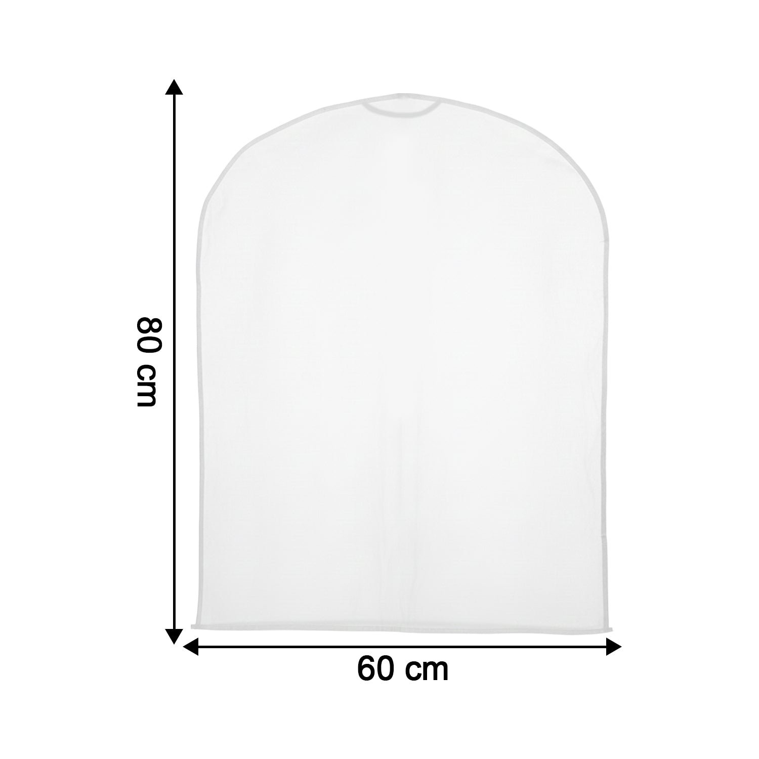 Short Hanging Garment Storage Cover Pack of 5 (60 × 80 cm)