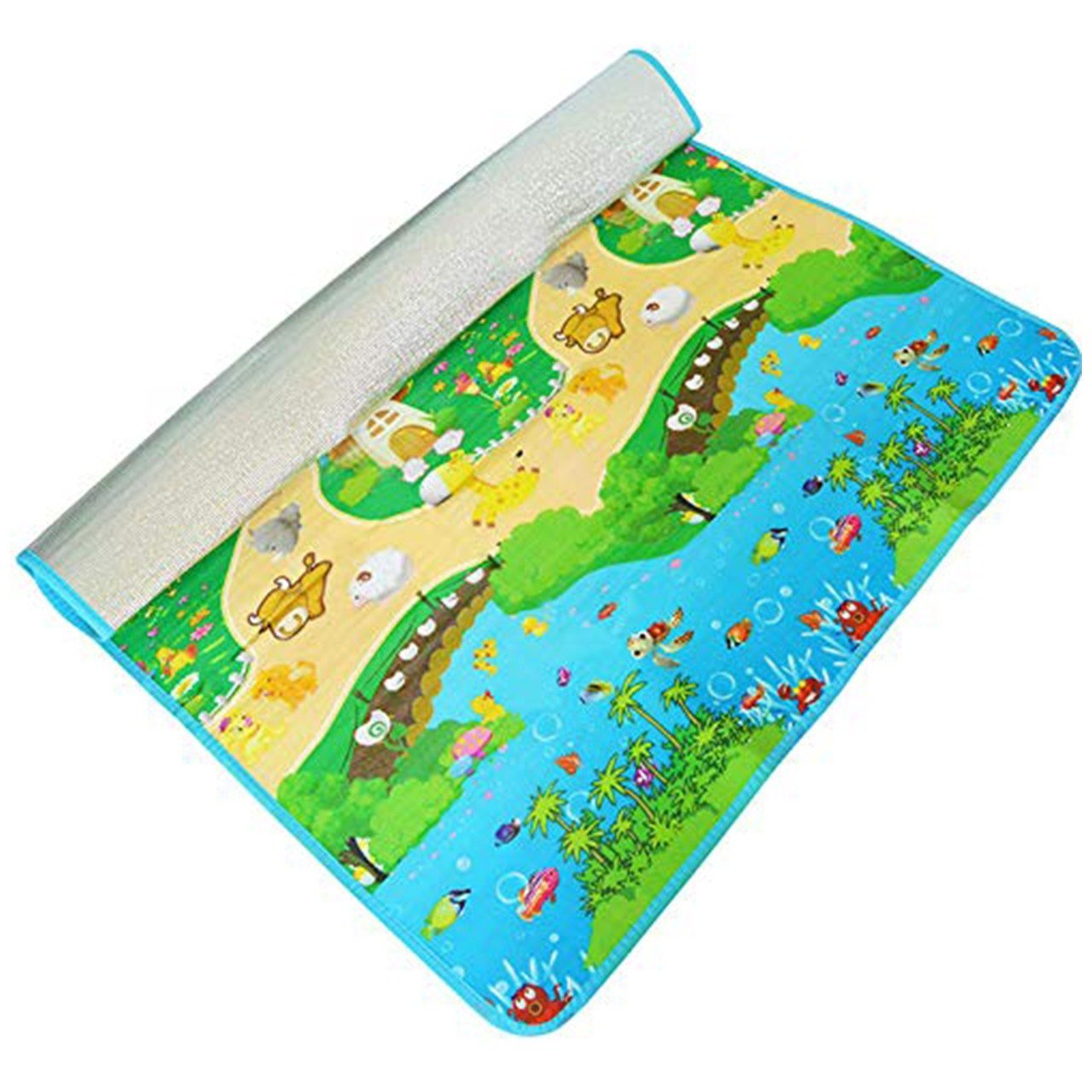 Waterproof Single-Side Baby Play & Crawl Floor Mat for Kids (180 × 115)