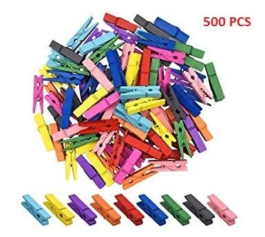 Multipurpose Wooden Clips  / Cloth Pegs (Large, 500 Pcs)