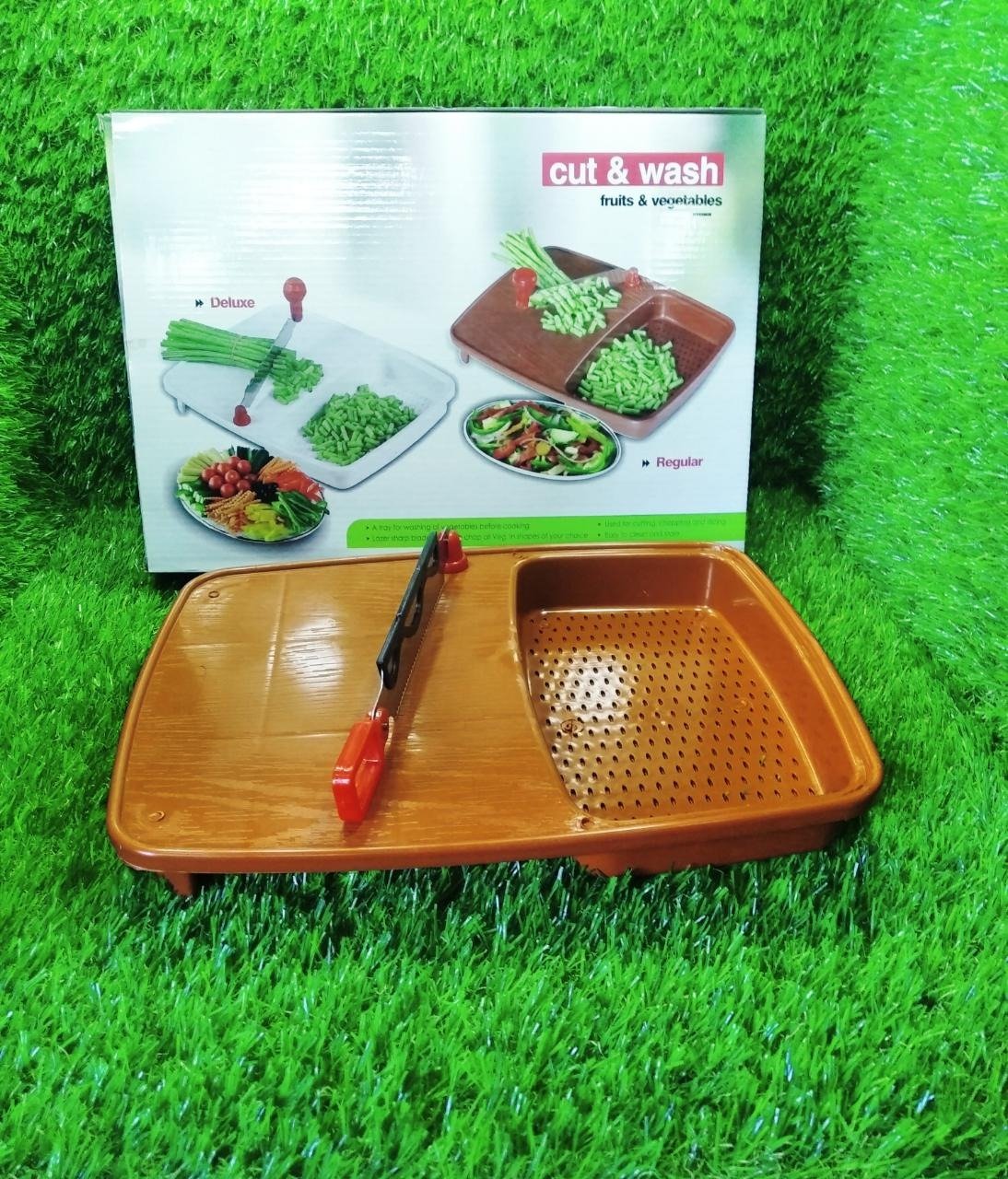 Cut & Wash Box & Tray – Versatile Kitchen Tool for Fruits & Vegetables