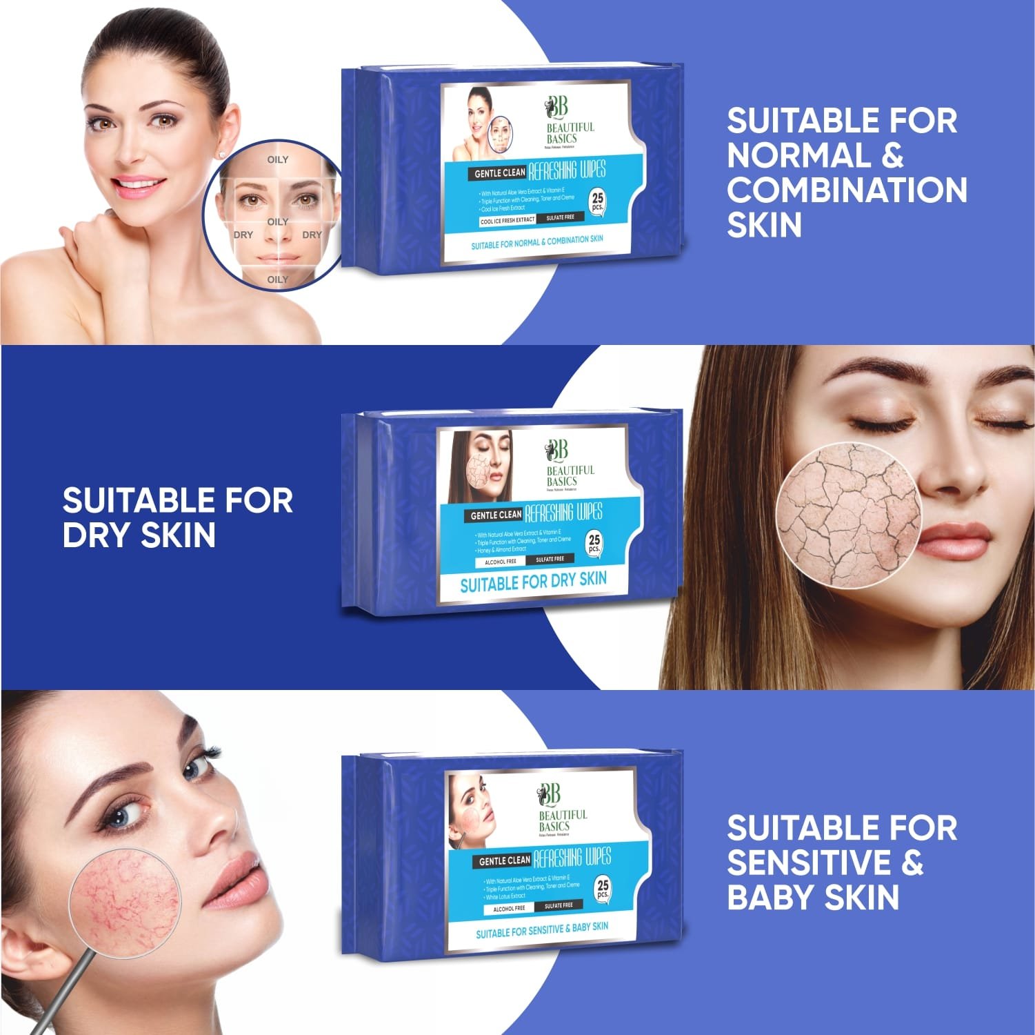 Refreshing Wet Wipes for Face