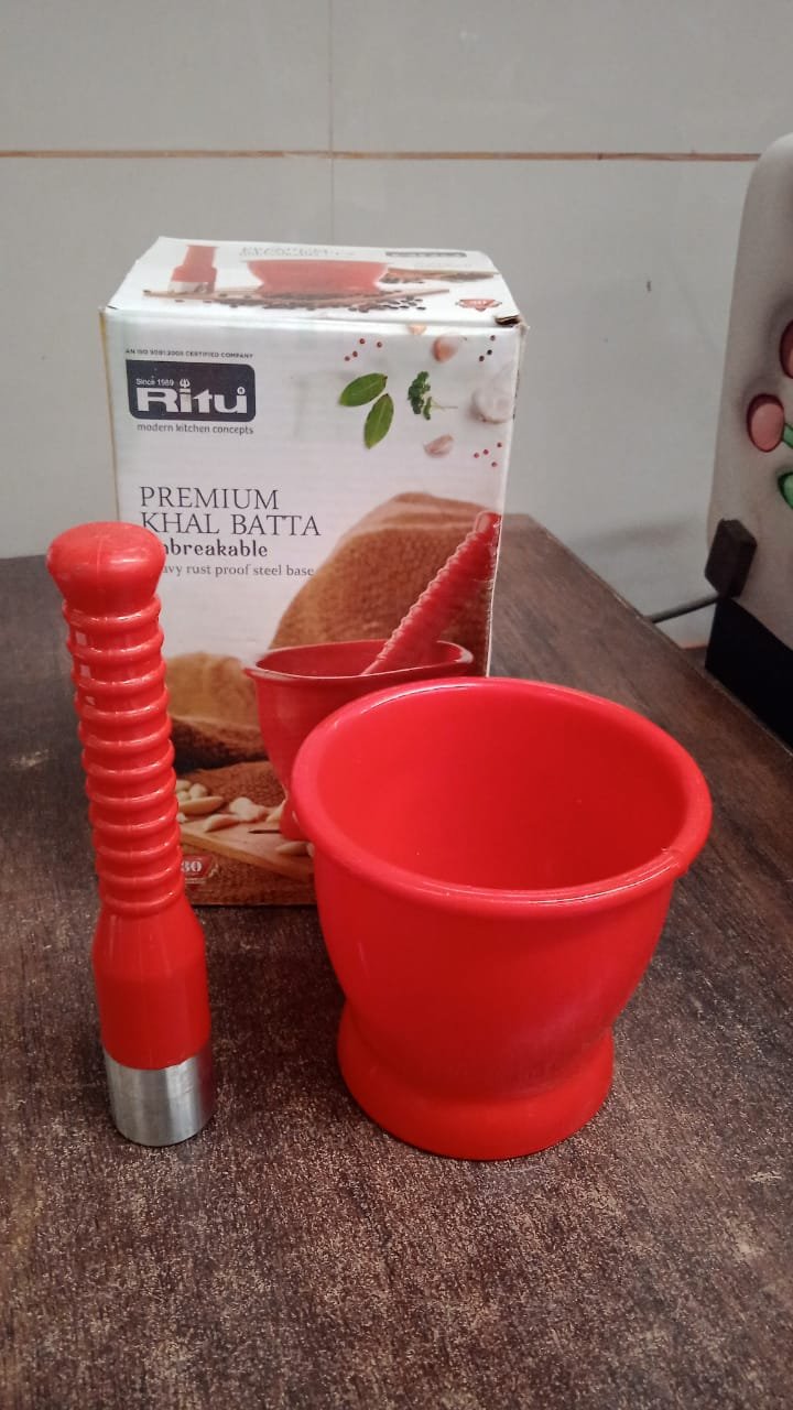 Ritu Heavy Duty Unbreakable Plastic Khal Batta Set (2 Pcs Set)