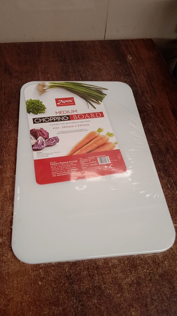 Apex Medium Plastic Chopping Board (36×23 Cm / 1 Pc)
