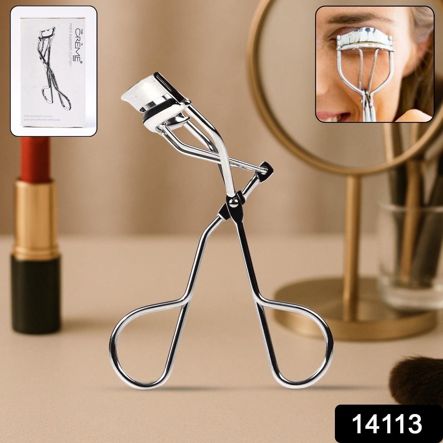 Classic Stainless Steel Eyelash Curler(1 Pc)