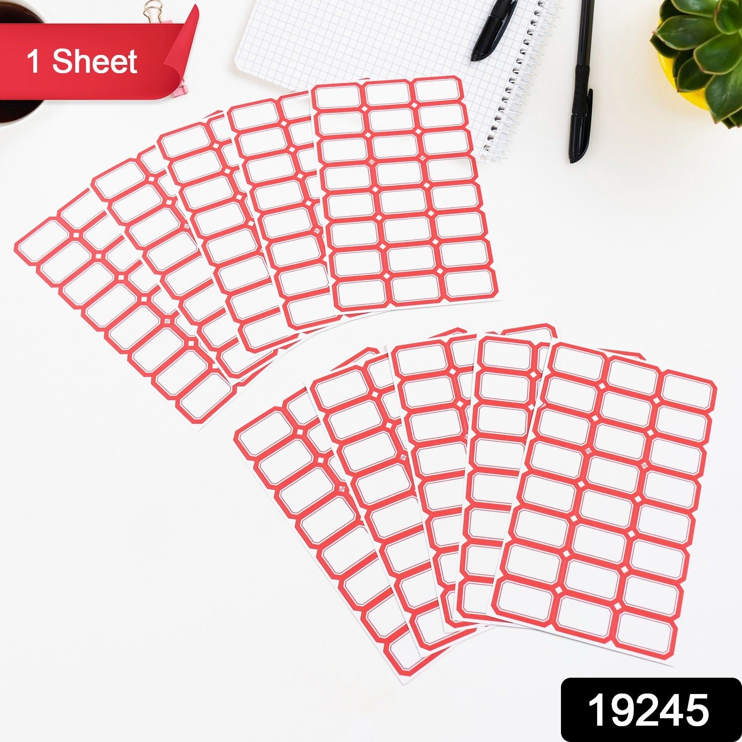 Multipurpose Writable Blank Label Sticker Sheets (1 Sheet)