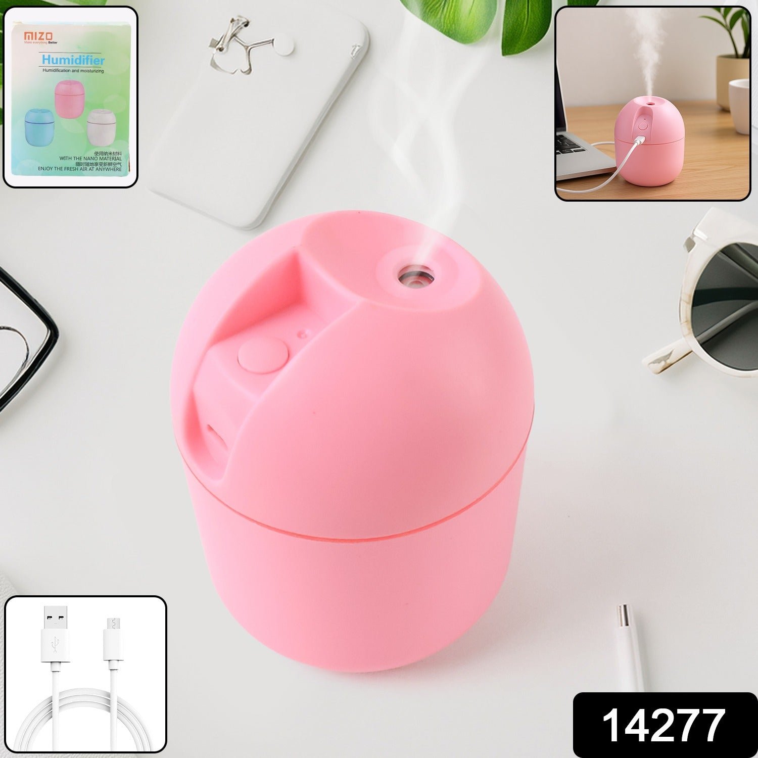 USB Mini Air Humidifier for Home & Office (1 Pc)
