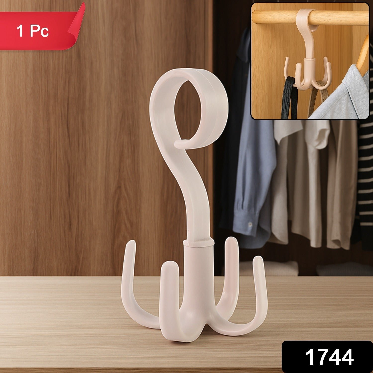 360° Rotating Multipurpose Hook Hanger (1 Pc)
