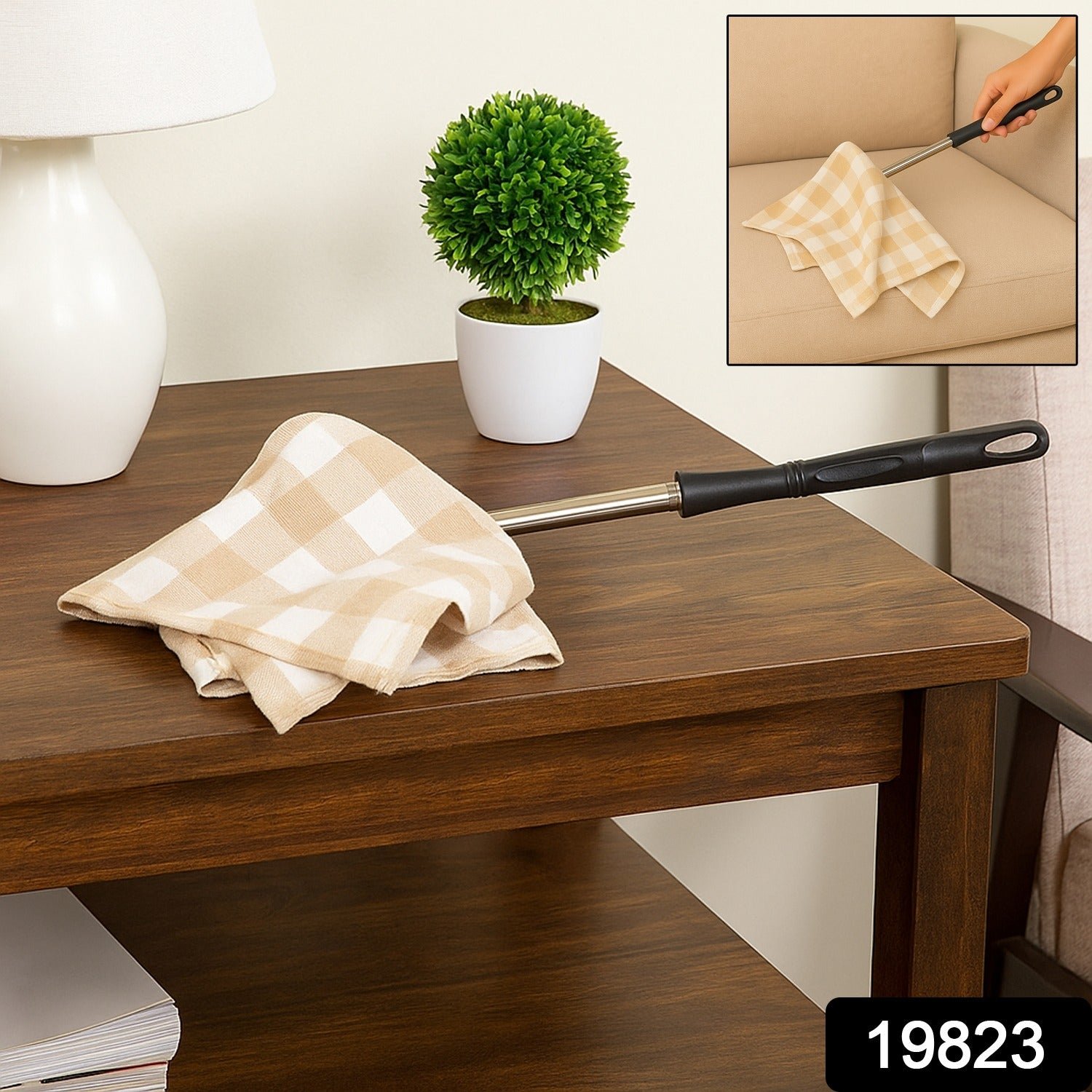 Non-Extendable Dusting Cloth with Handle (1 Pc)