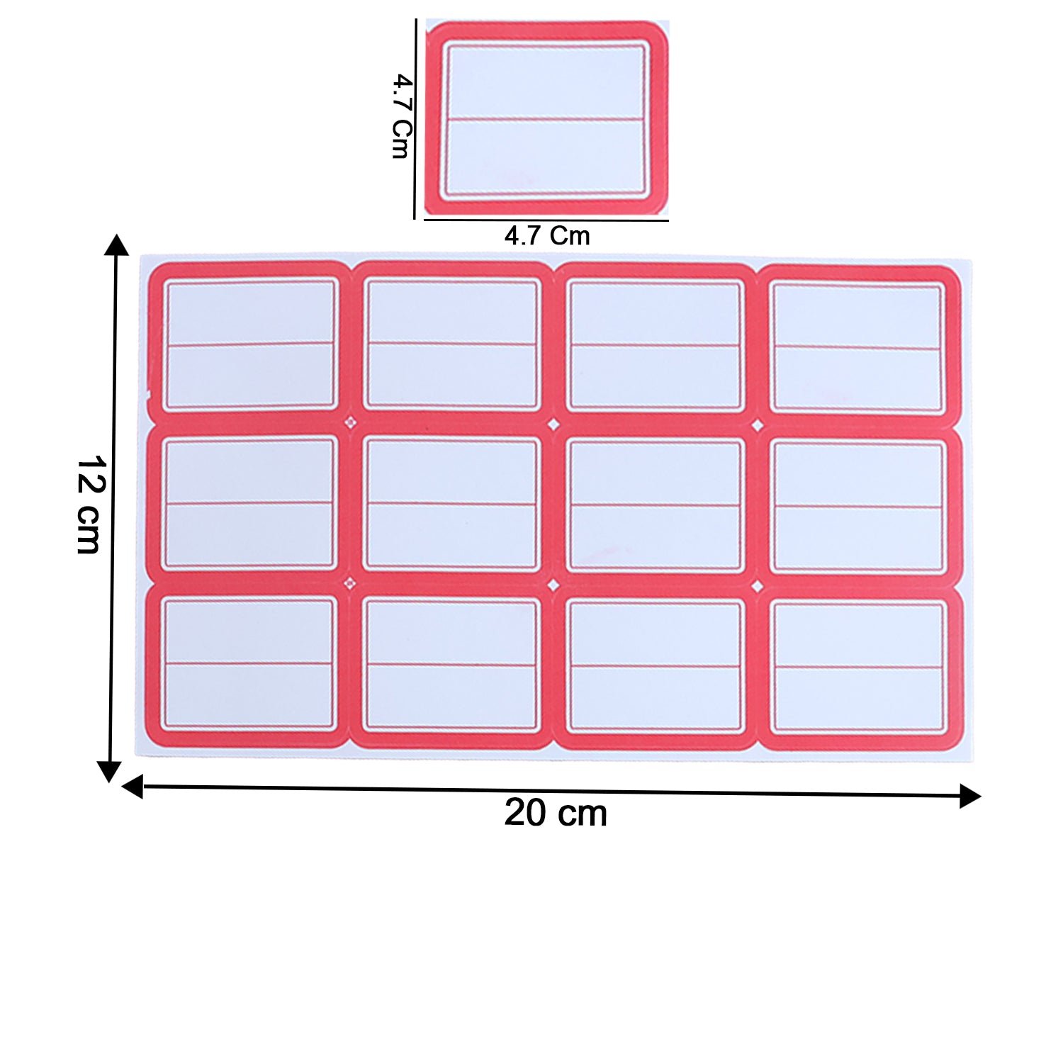 Writable Label Stickers – 50 Sheets