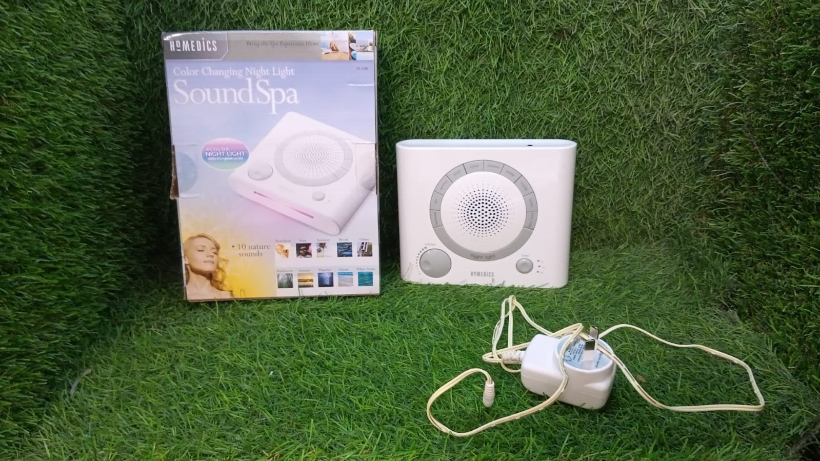 Sleep Therapy Sound Machine with 8 Soothing Sounds (Battery, Timer Option)