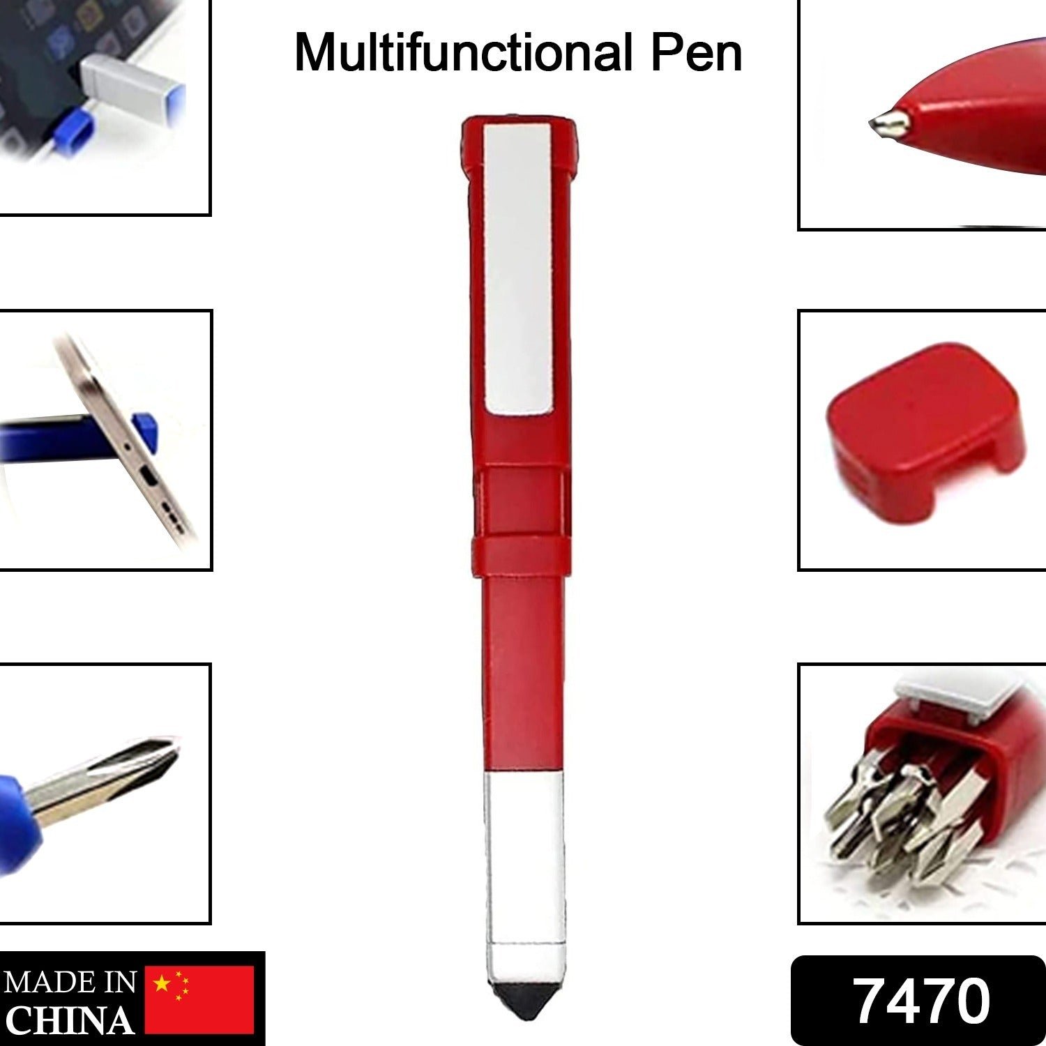 Pen-Shaped Phone Holder with Screwdriver Sets
